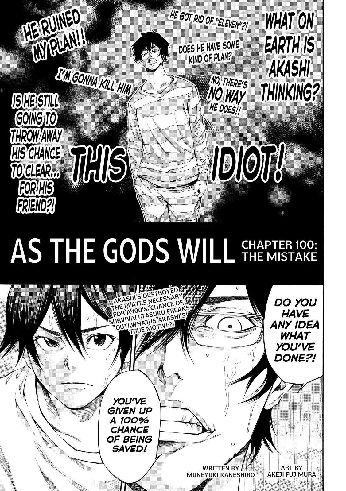 Kamisama no Iutoori Ni Chapter 100 page 1 - Chapter 100: The Mistake