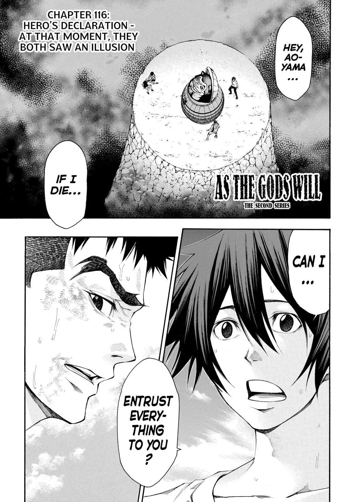 Kamisama no Iutoori Ni Chapter 116 page 1 - Chapter 116: Hero's Declaration - At That Moment, They Both Saw an Illusion