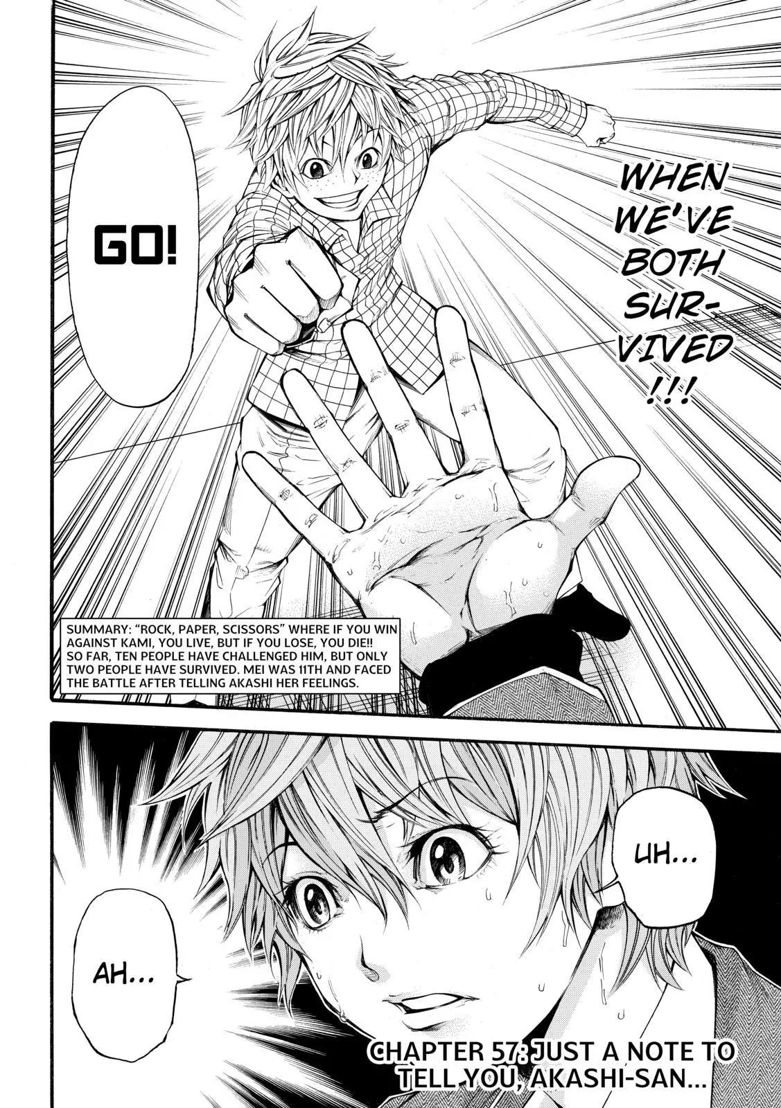 Kamisama no Iutoori Ni Chapter 57 page 2 - Chapter 57: Just A Note To Tell You, Akashi-san...