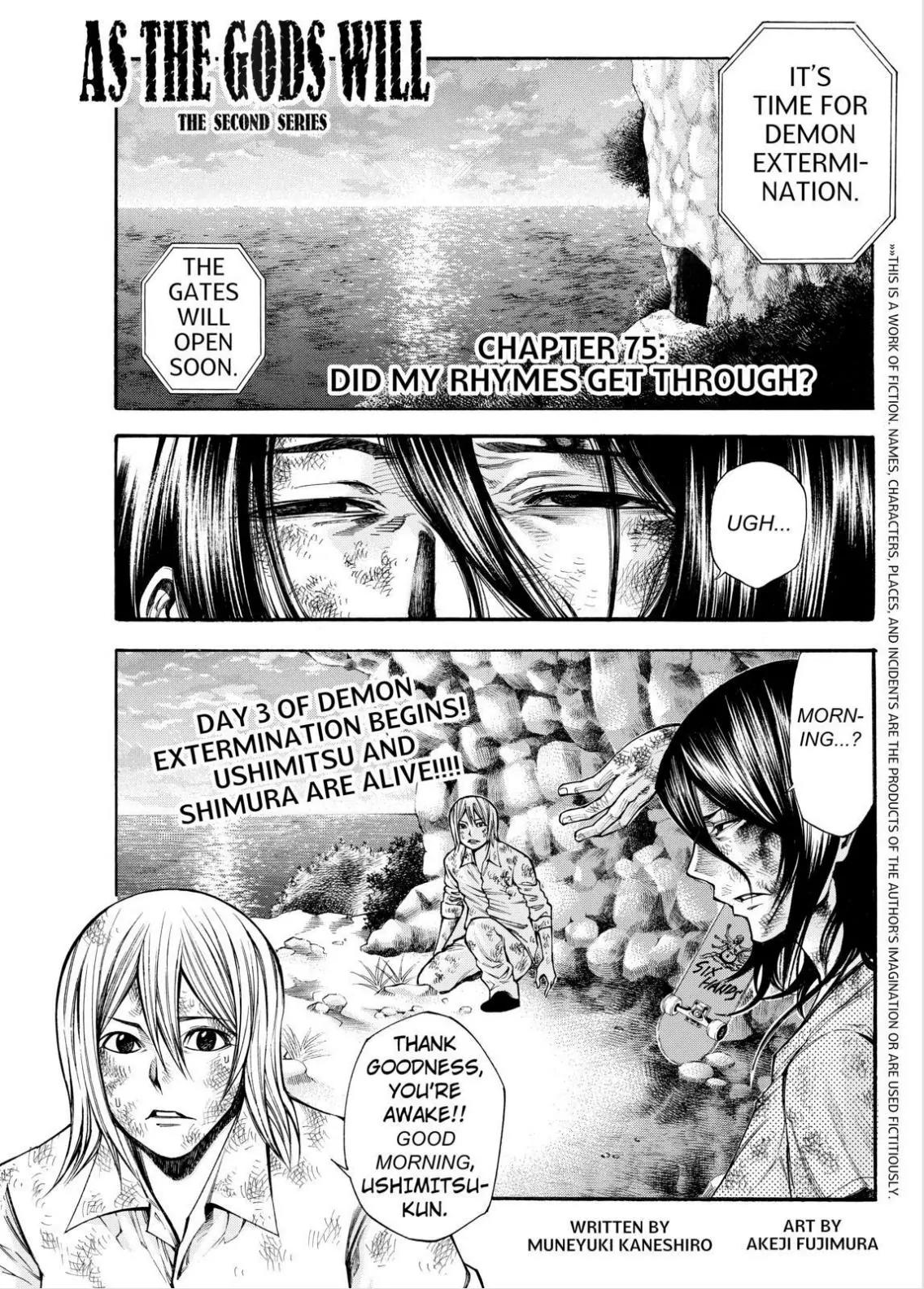 Kamisama no Iutoori Ni Chapter 75 page 1 - Chapter 75: Did My Rhymes Get Through?