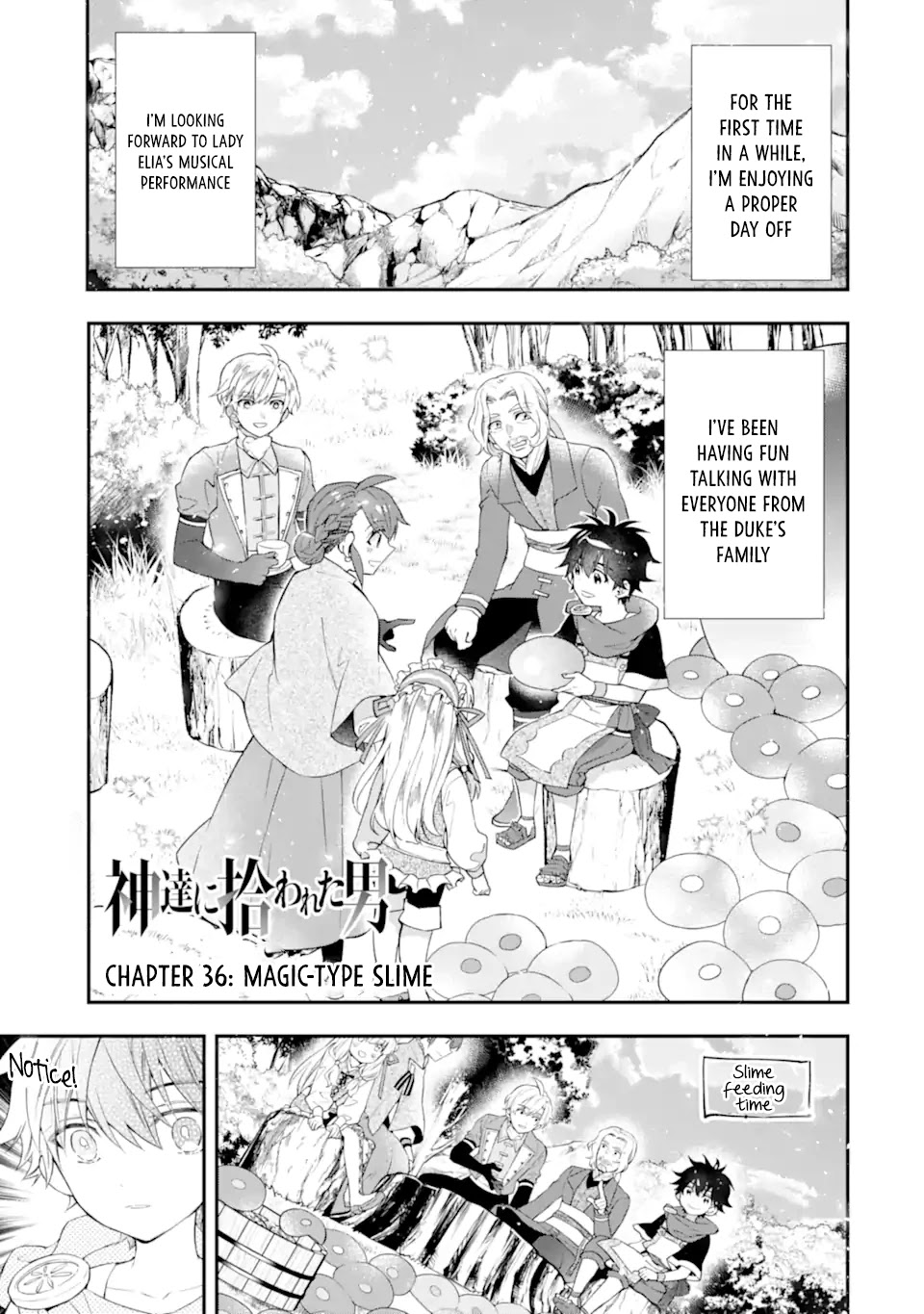 Kamitachi ni Hirowareta Otoko Chapter 36 page 1 - Chapter 36: Magic-type Slime
