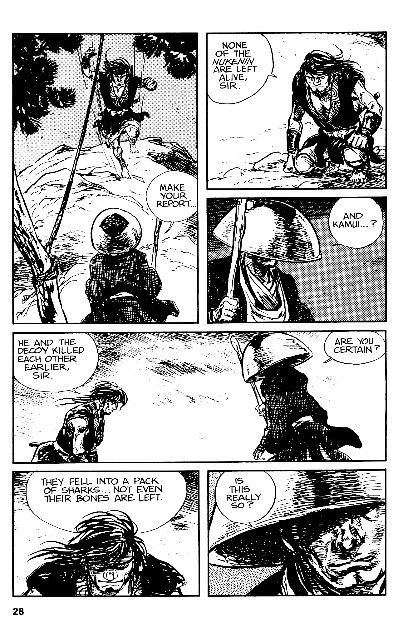 Kamui Gaiden Chapter 12 page 28 - Chapter 12: The Island of Sugaru: Chapter 6: Kasumi Kuzushi (Part 1)