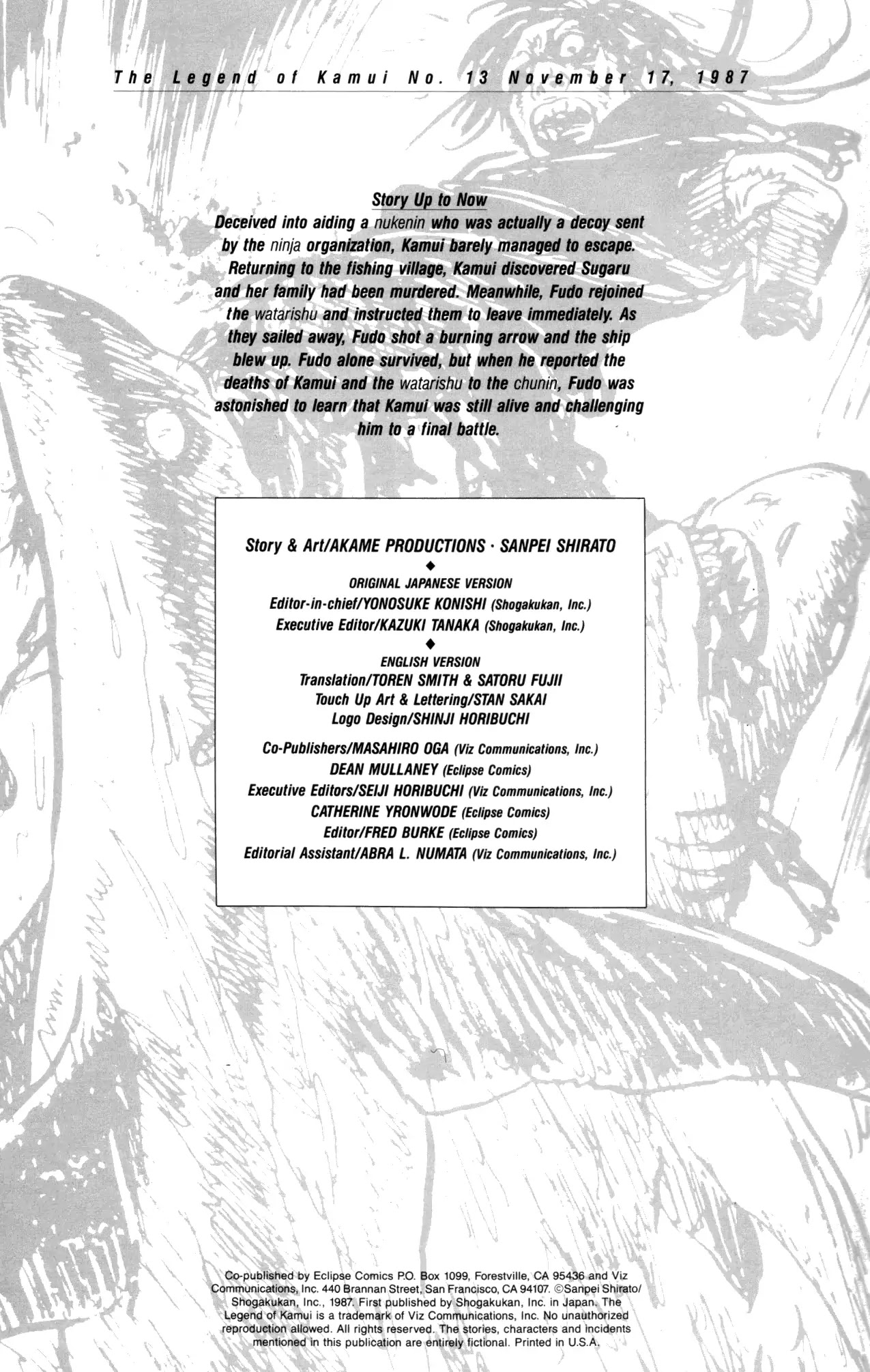 Kamui Gaiden Chapter 13 page 1 - Chapter 13: The Island of Sugaru: Chapter 6: Kasumi Kuzushi (Part 2)