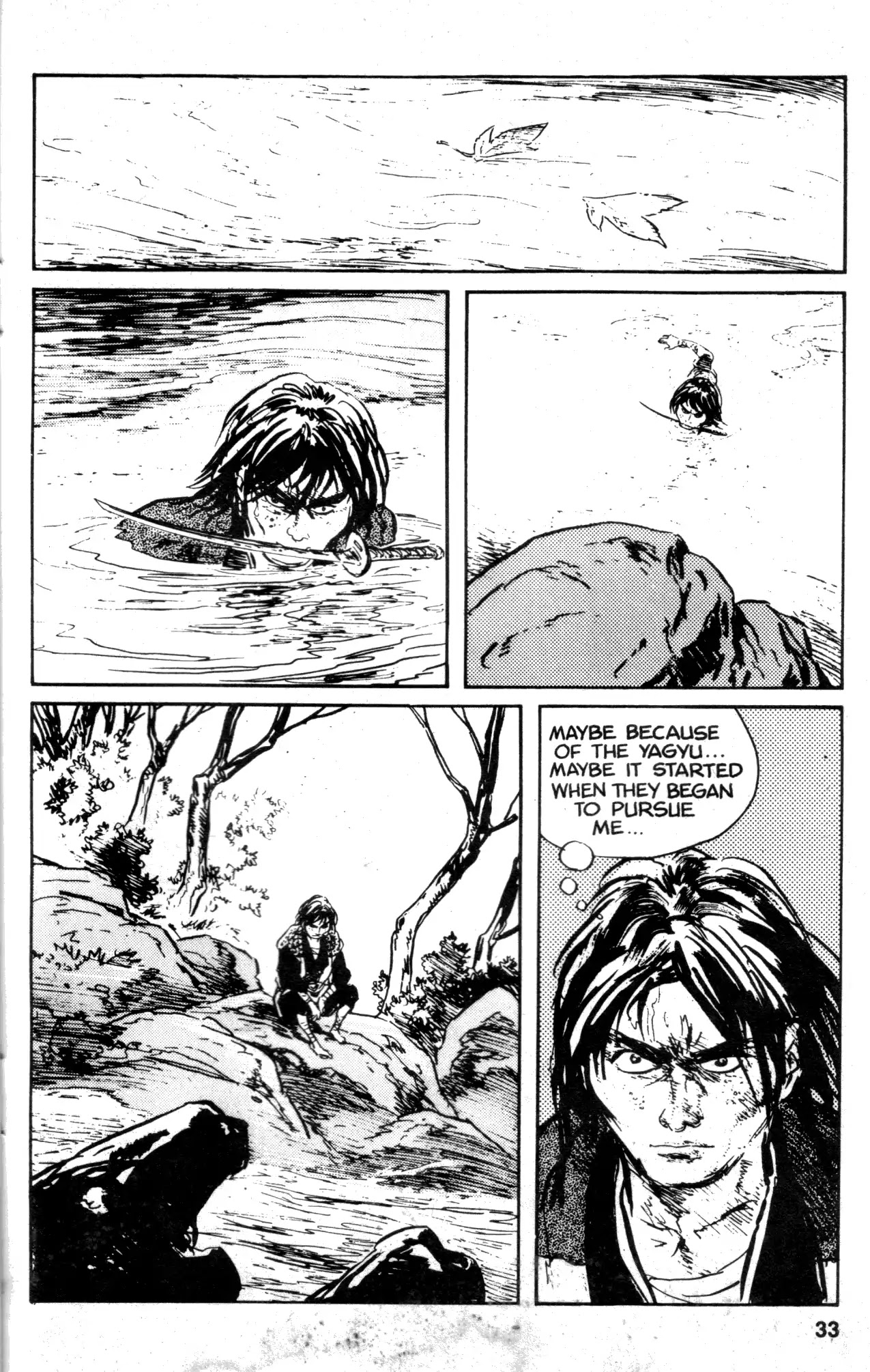 Kamui Gaiden Chapter 18 page 35 - Chapter 18: The Sword Wind: Chapter 3: Kusanagi (Prologue and Part 1)