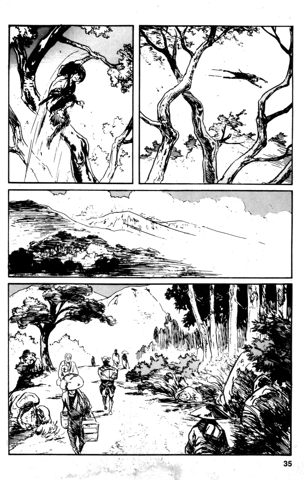 Kamui Gaiden Chapter 18 page 37 - Chapter 18: The Sword Wind: Chapter 3: Kusanagi (Prologue and Part 1)