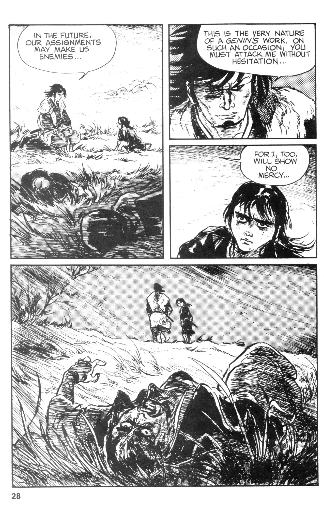 Kamui Gaiden Chapter 22 page 28 - Chapter 22: The Sword Wind: Chapter 3: Kusanagi (Part 5)