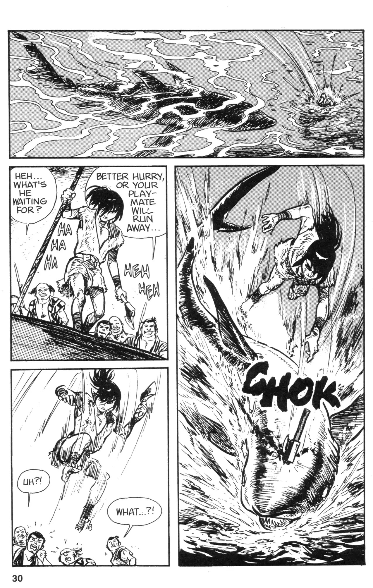 Kamui Gaiden Chapter 7 page 32 - Chapter 7: The Island of Sugaru: Chapter 4: The Shell of The Sun And Moon (Part 1)