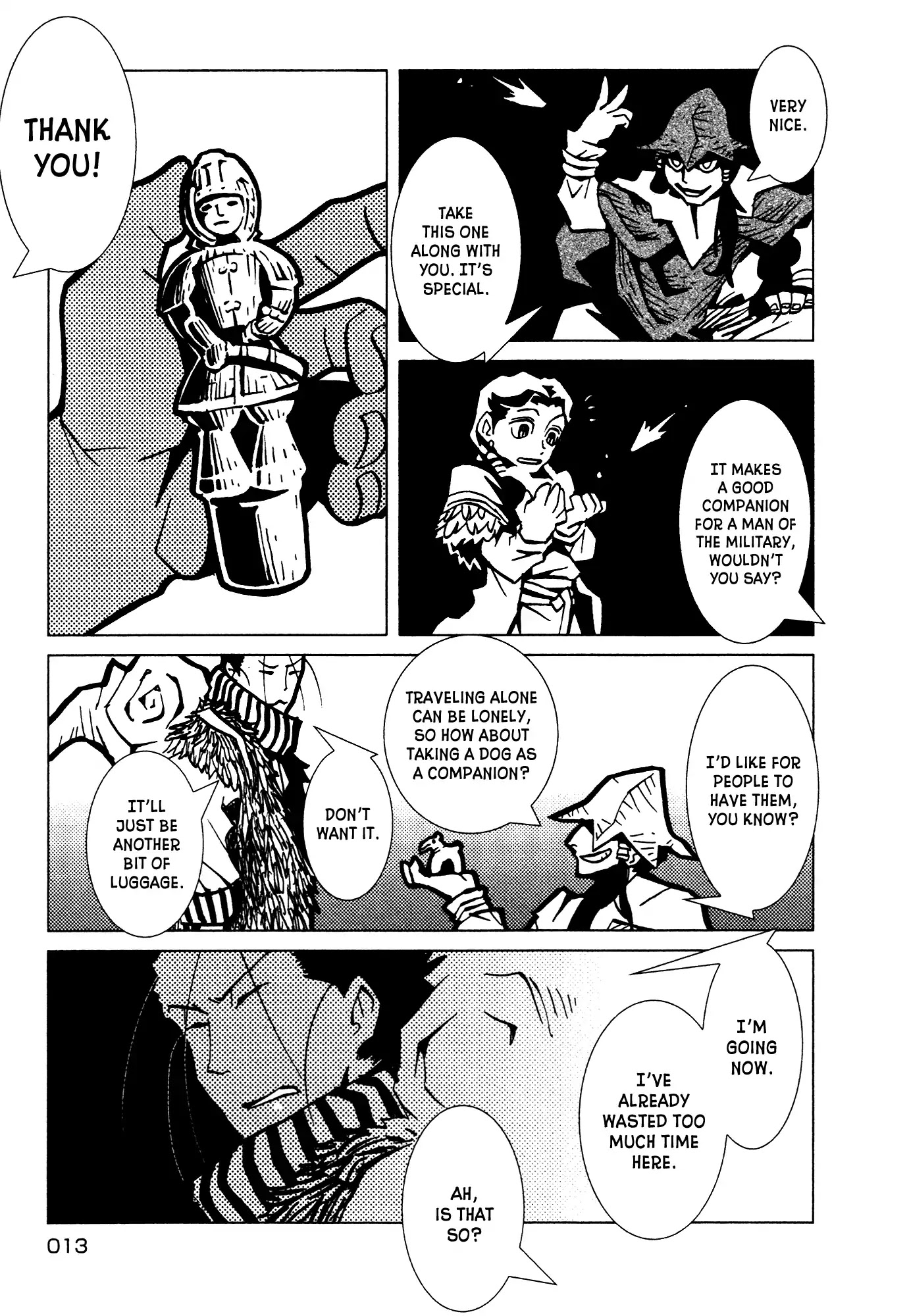 Kamuya Ride Chapter 1 page 13 - Chapter 1: Exiler of the Gods/ The Warrior Who Closes the Gate