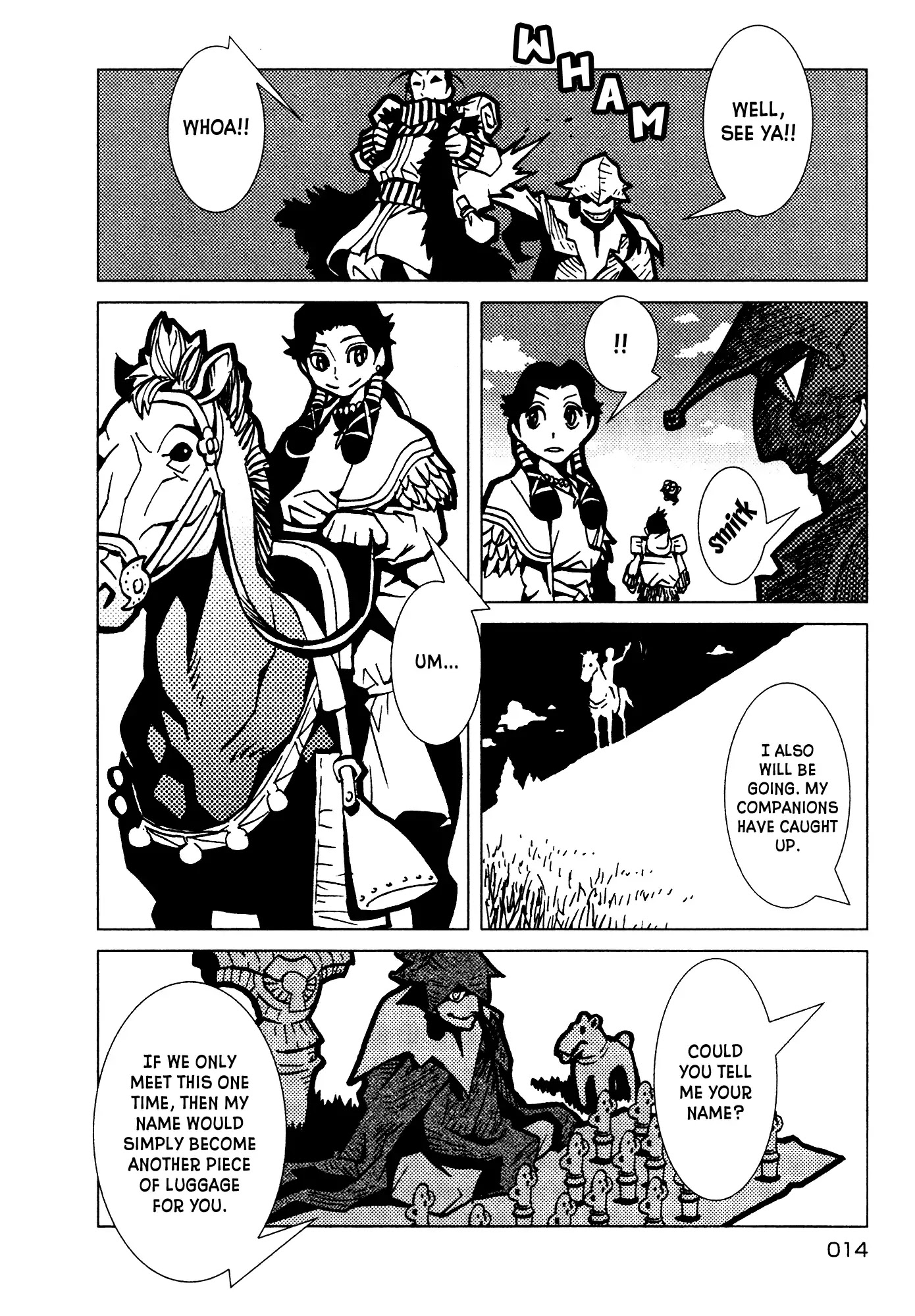 Kamuya Ride Chapter 1 page 14 - Chapter 1: Exiler of the Gods/ The Warrior Who Closes the Gate