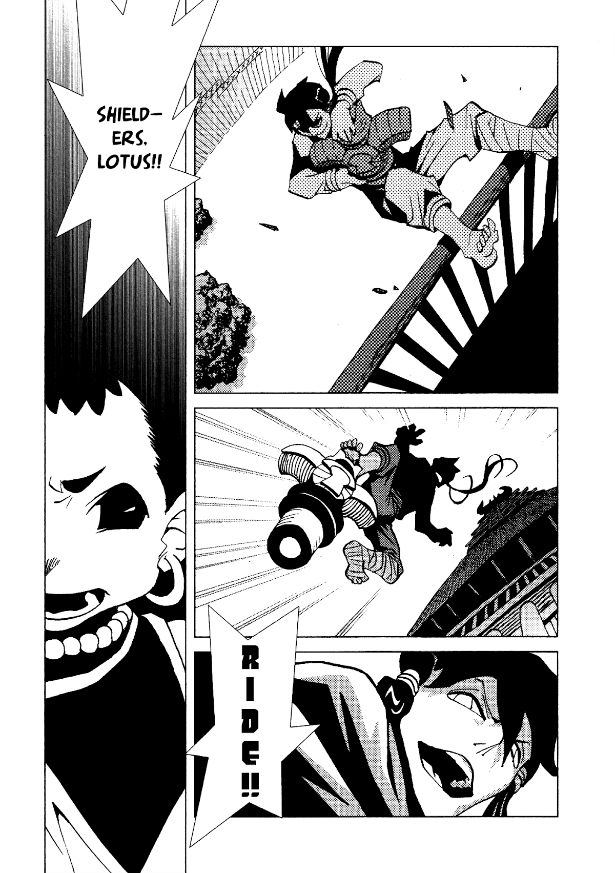 Kamuya Ride Chapter 18 page 13 - Chapter 18: Encirclement / Cluster of Shields