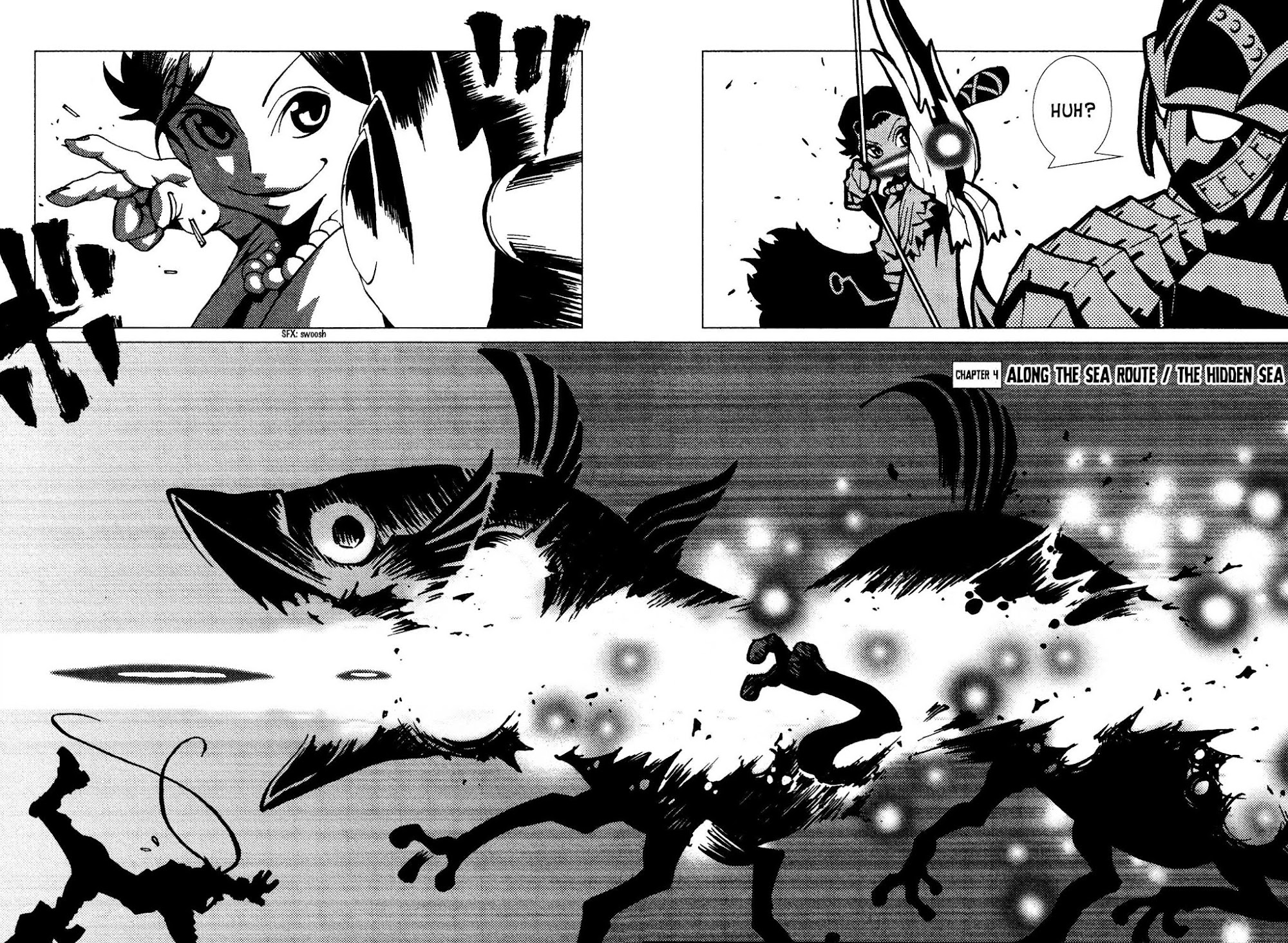 Kamuya Ride Chapter 4 page 3 - Chapter 4: Along the Sea Route / The Hidden Sea