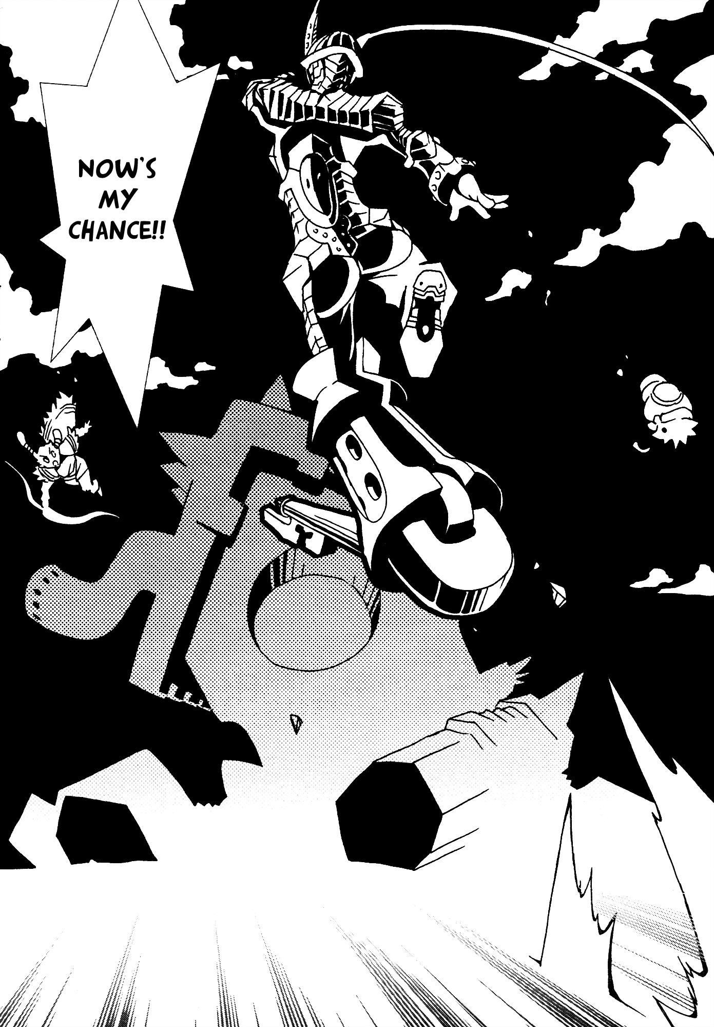 Kamuya Ride Chapter 8 page 27 - Chapter 8: The Arrow that Finds the Target / Spun Light