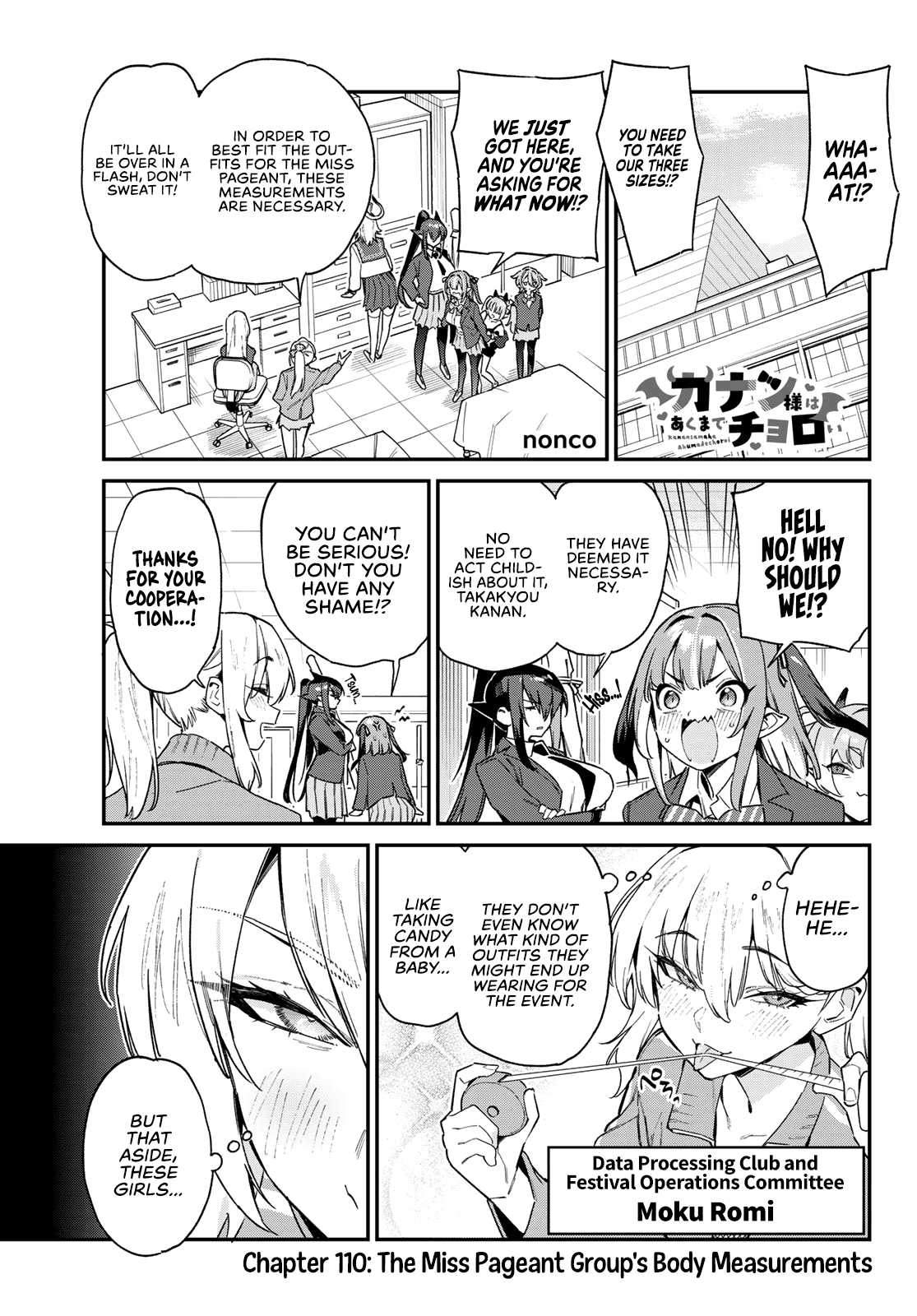 Kanan-sama Is Easy as Hell! Chapter 110 page 2 - Chapter 110: The Miss Pageant Group's Body Measurements