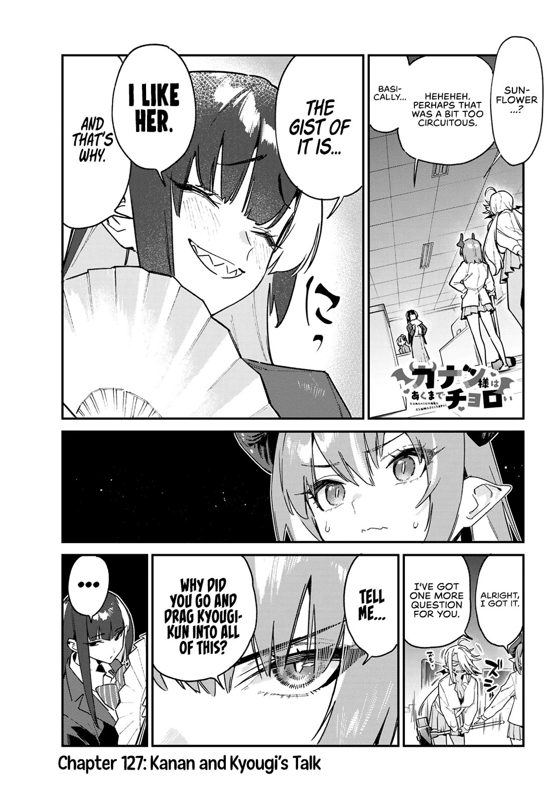 Kanan-sama Is Easy as Hell! Chapter 127 page 2 - Chapter 127: Kanan and Kyougi’s Talk