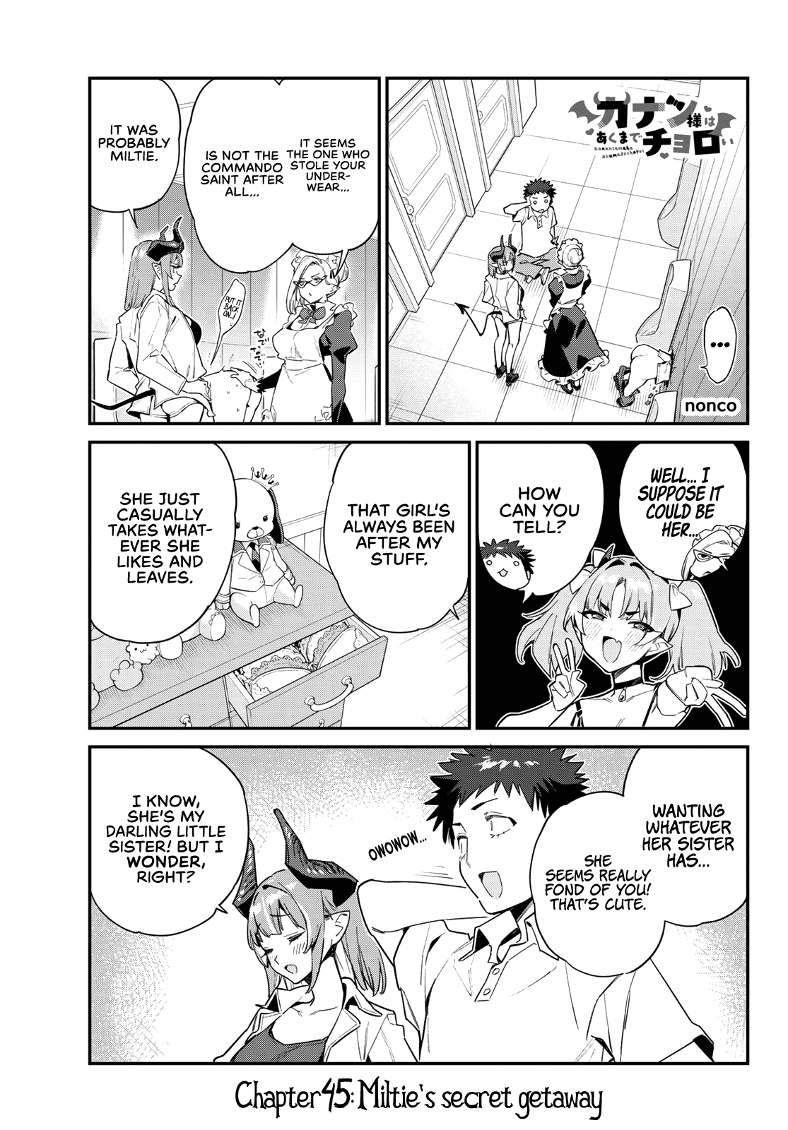 Kanan-sama Is Easy as Hell! Chapter 45 page 2 - Chapter 45: Miltie's secret getaway