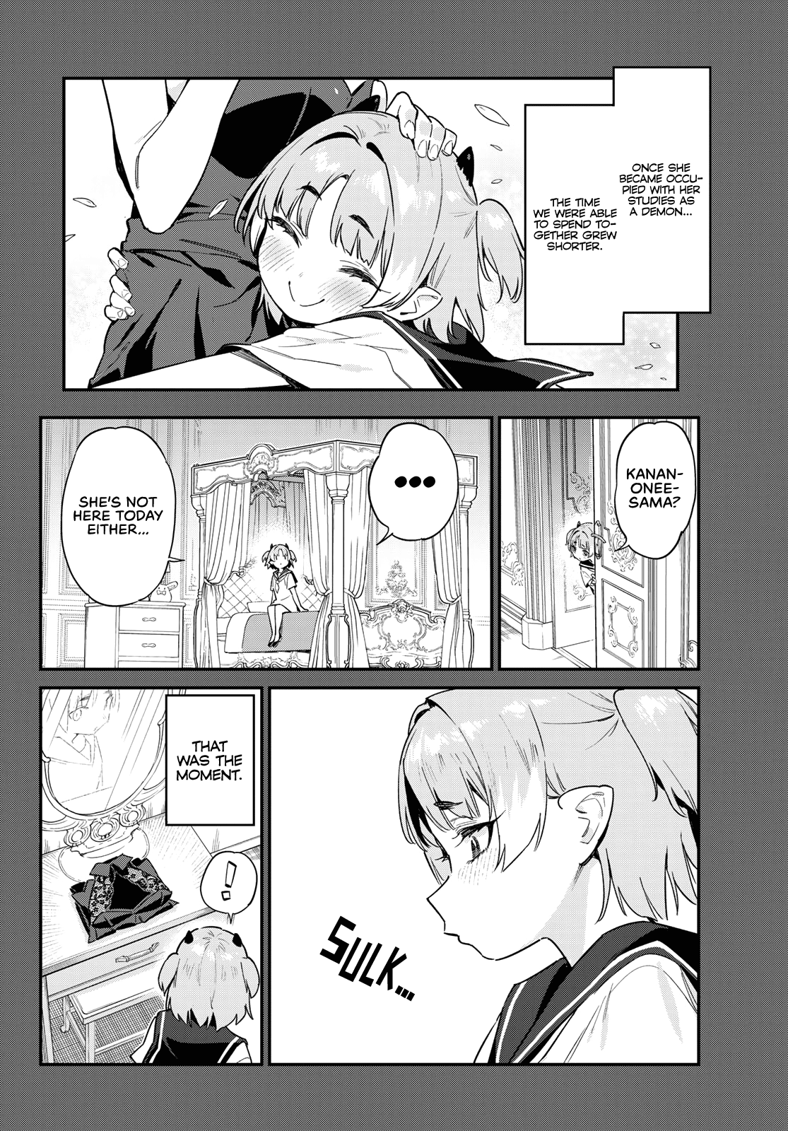Kanan-sama Is Easy as Hell! Chapter 46 page 4 - Chapter 46: Miltie's brat memories