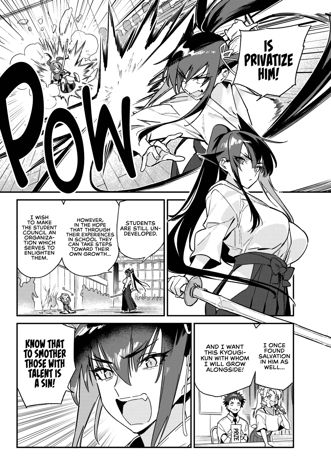 Kanan-sama Is Easy as Hell! Chapter 84 page 7 - Chapter 84: Kanan and Tekka’s Swordsmanship