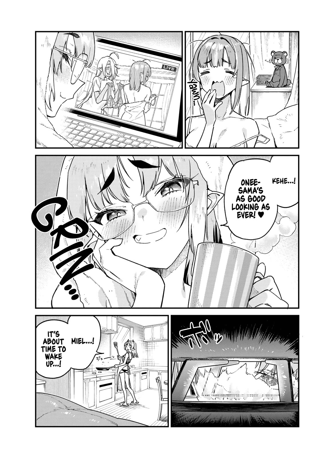 Kanan-sama Is Easy as Hell! Chapter 90 page 4 - Chapter 90: Miltie and Miel’s Good Morning