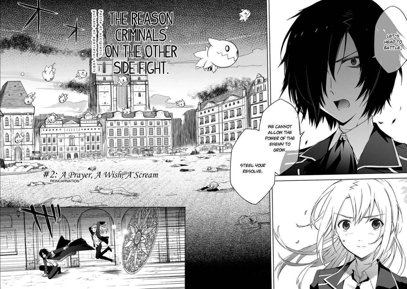Kanata no Togabito ga Tatakau Riyuu Chapter 2 page 2 - Chapter 2: A Prayer, a Wish, a Scream