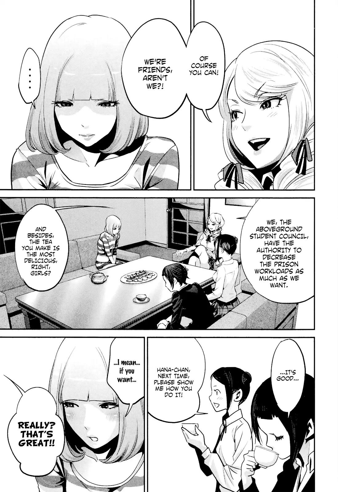 Kangoku Gakuen Chapter 102 page 18 - Chapter 102: Shrimp of Endearment