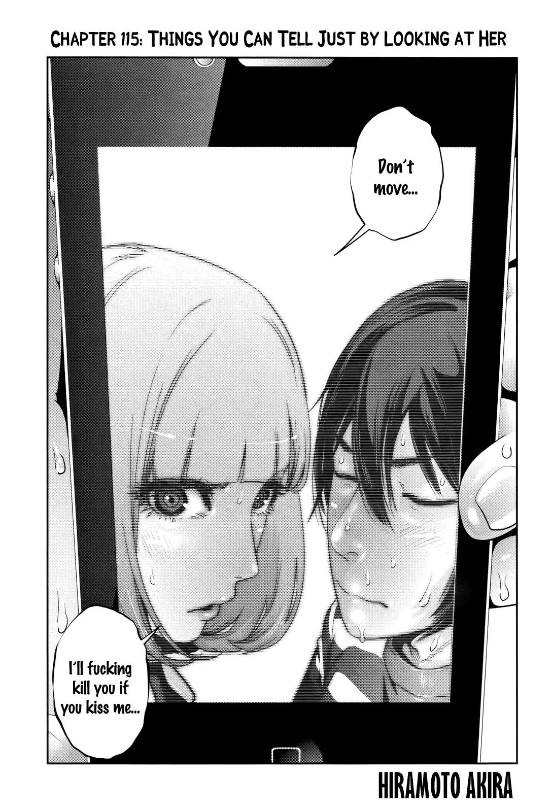 Kangoku Gakuen Chapter 115 page 1 - Chapter 115: Things You Can Tell Just by Looking at Her