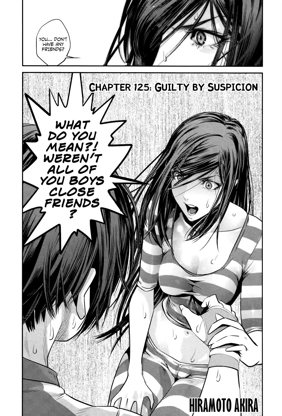 Kangoku Gakuen Chapter 125 page 2 - Chapter 125: Guilty by Suspicion