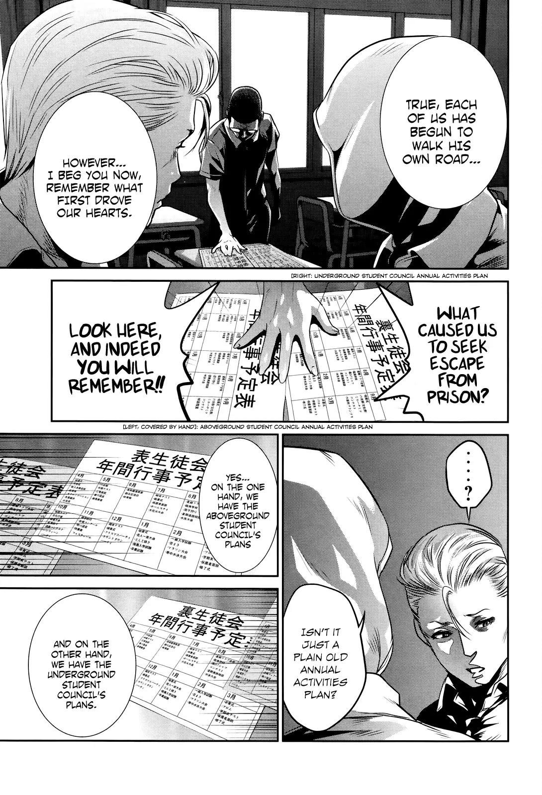 Kangoku Gakuen Chapter 126 page 17 - Chapter 126: Man on a Ledge
