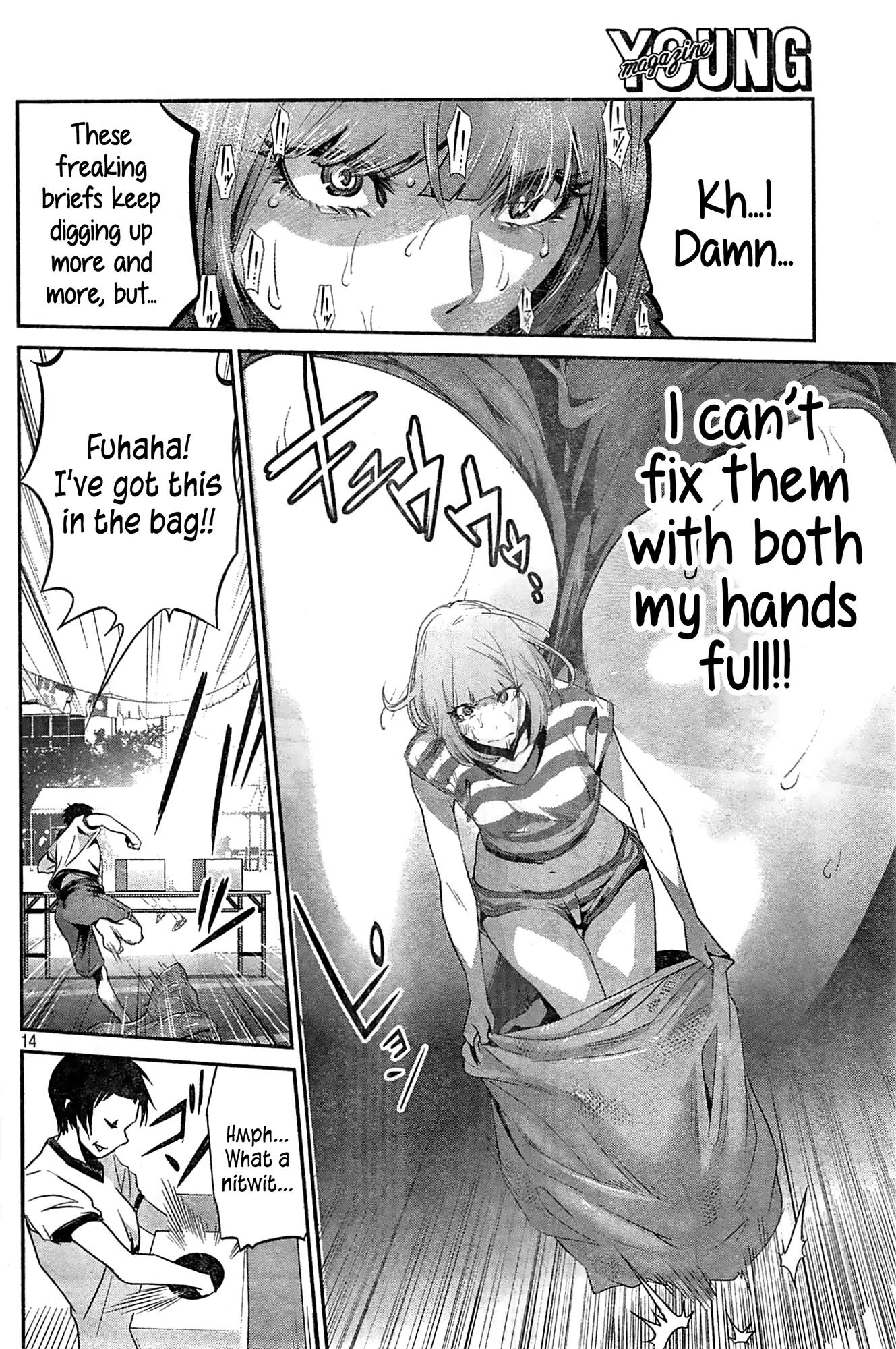 Kangoku Gakuen Chapter 185 page 14 - Chapter 185: Wedge and Wedge as I Might