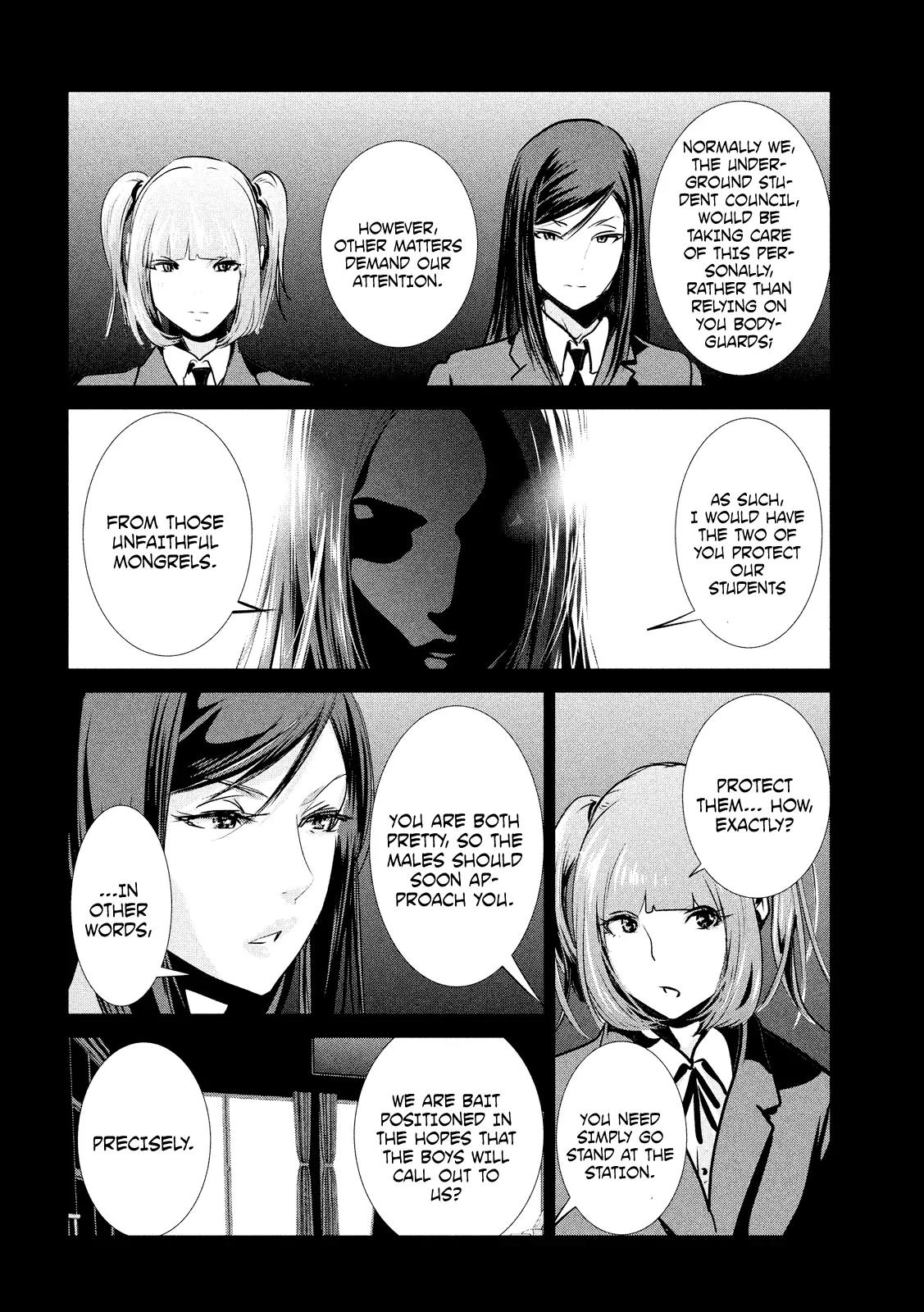 Kangoku Gakuen Chapter 187 page 18 - Chapter 187: Girlfight