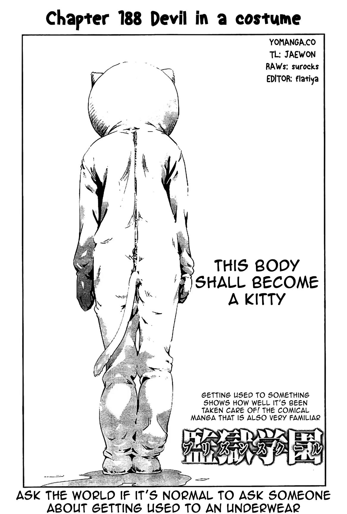 Kangoku Gakuen Chapter 188 page 2 - Chapter 188: Devil in a Costume
