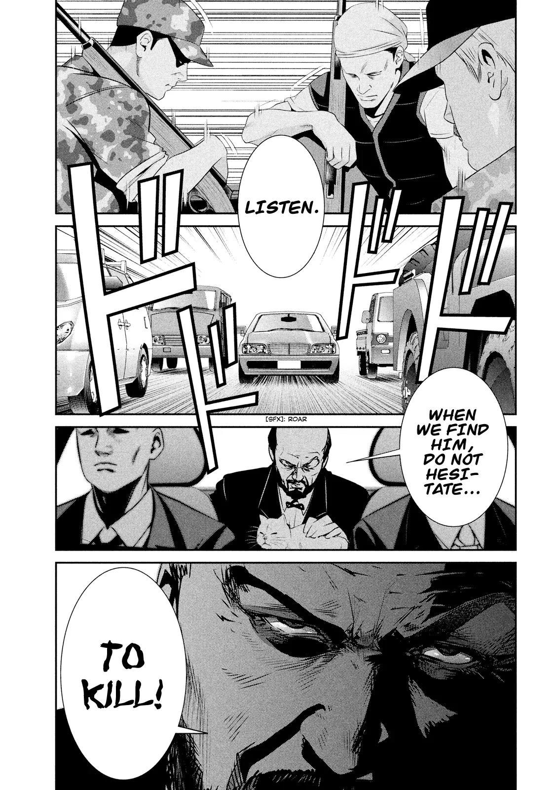 Kangoku Gakuen Chapter 200 page 13 - Chapter 200: The Man with the Golden Gun