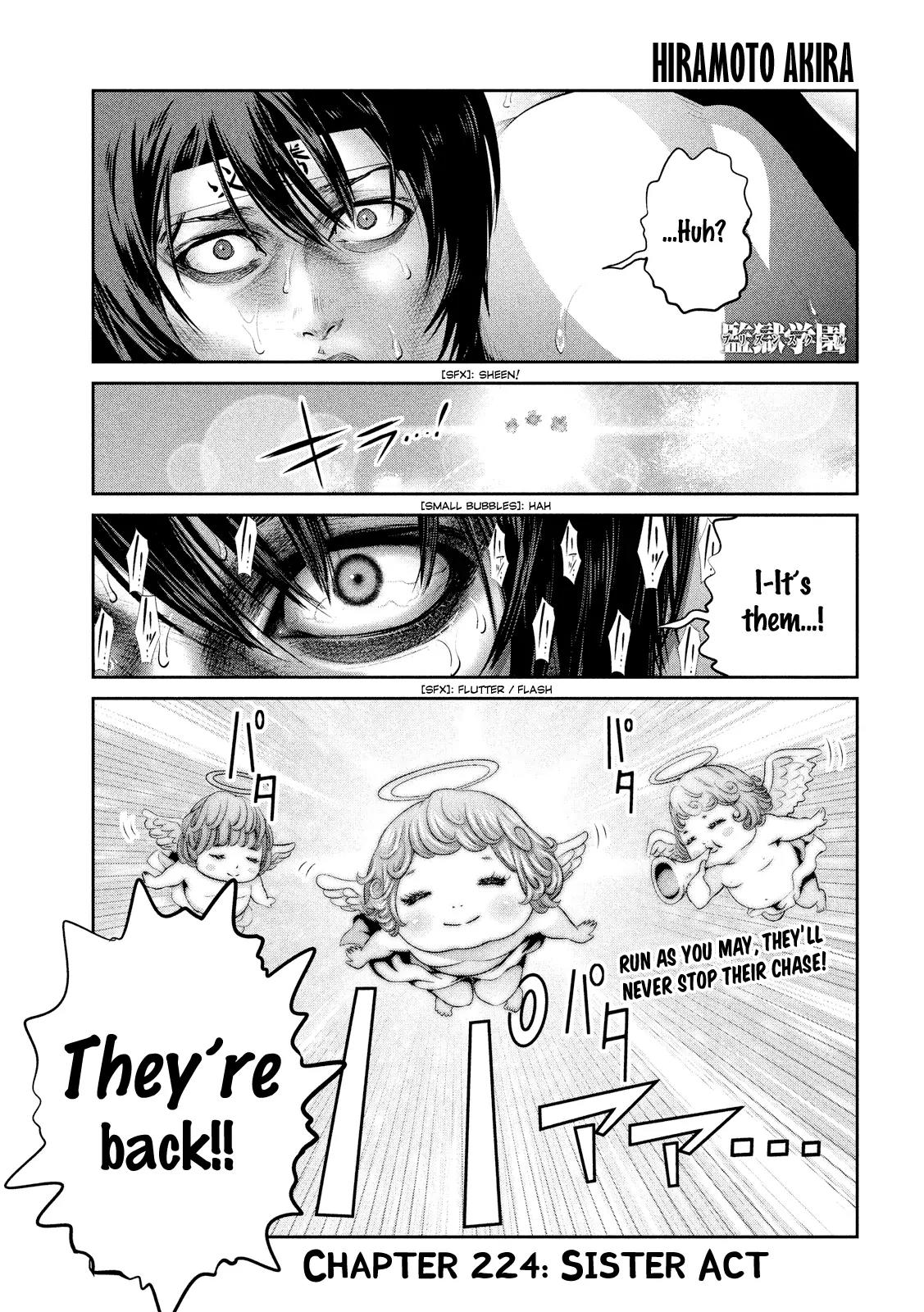 Kangoku Gakuen Chapter 224 page 2 - Chapter 224: Sister Act