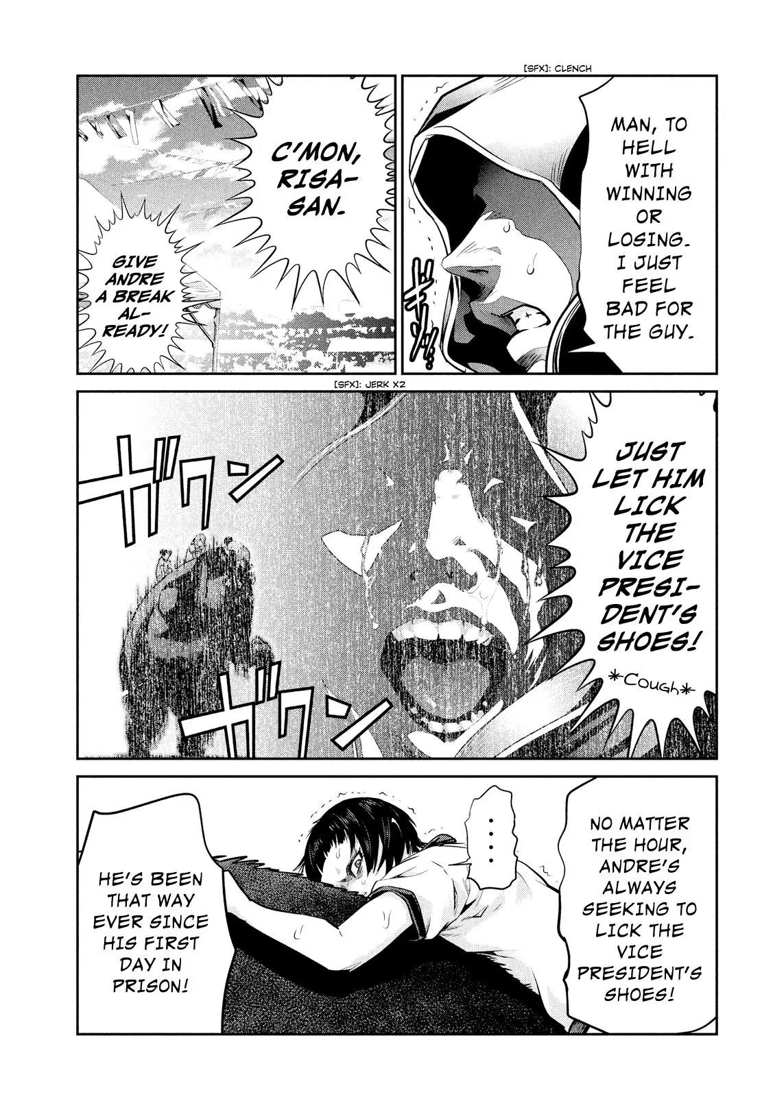Kangoku Gakuen Chapter 230 page 14 - Chapter 230: I Have to Lick the New Shoes