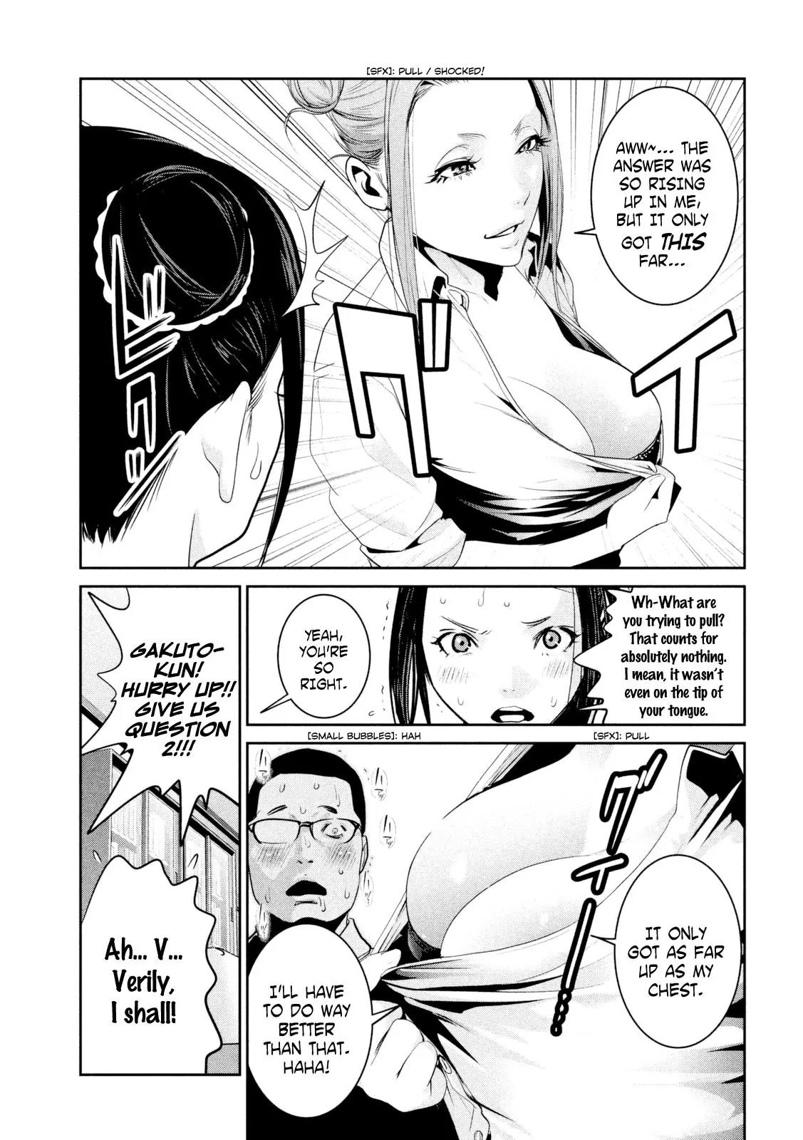 Kangoku Gakuen Chapter 256 page 6 - Chapter 256: Quiz Show
