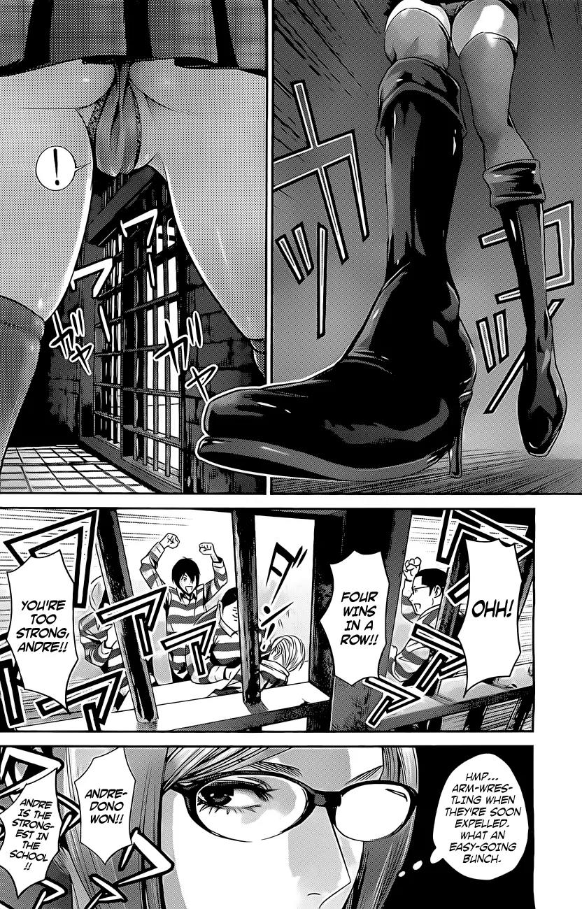 Kangoku Gakuen Chapter 57 page 13 - Chapter 57: Over the top.