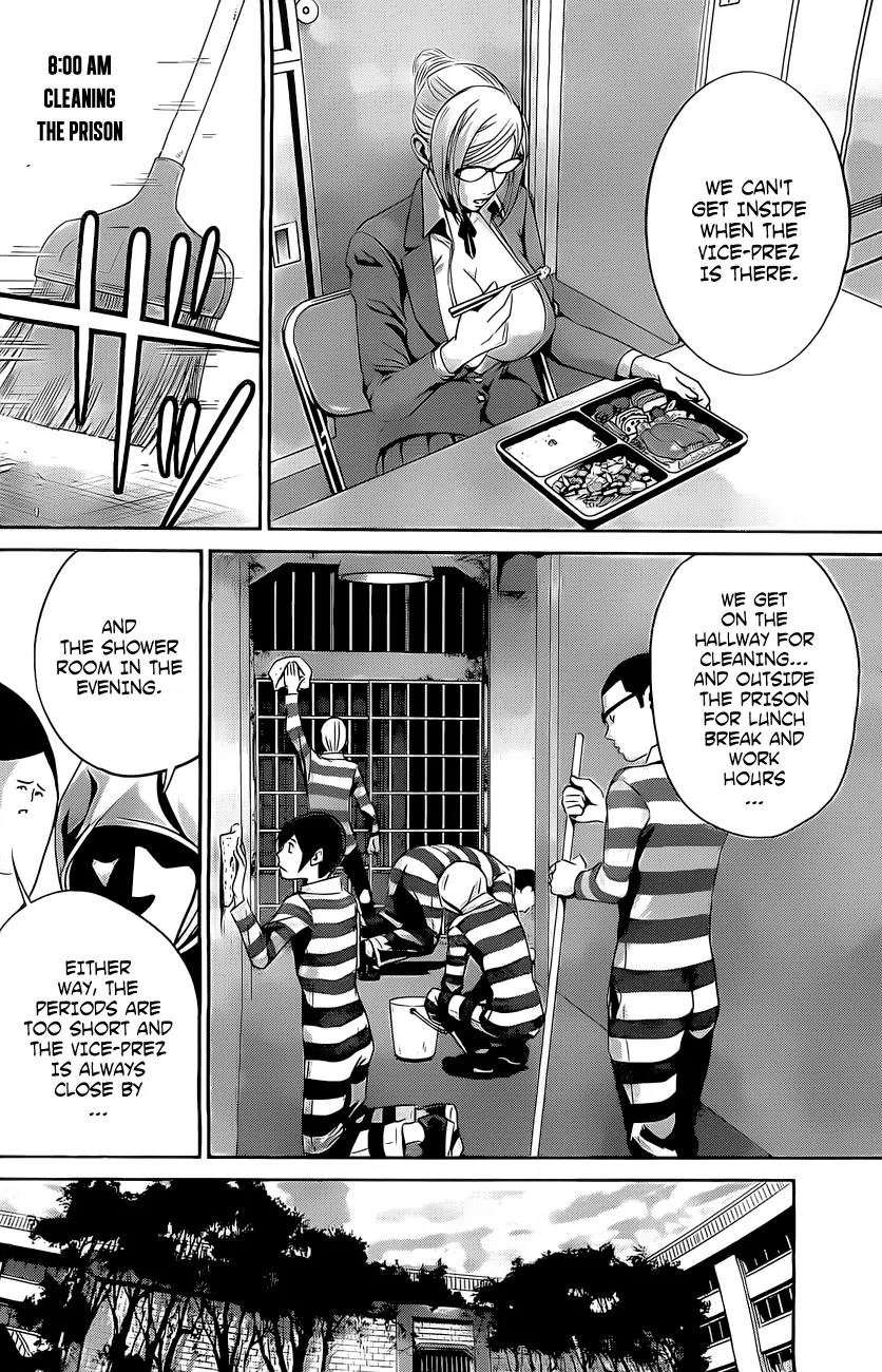 Kangoku Gakuen Chapter 57 page 5 - Chapter 57: Over the top.