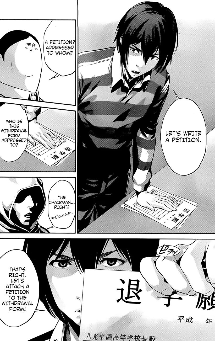 Kangoku Gakuen Chapter 64 page 9 - Chapter 64: Write for tomorrow!