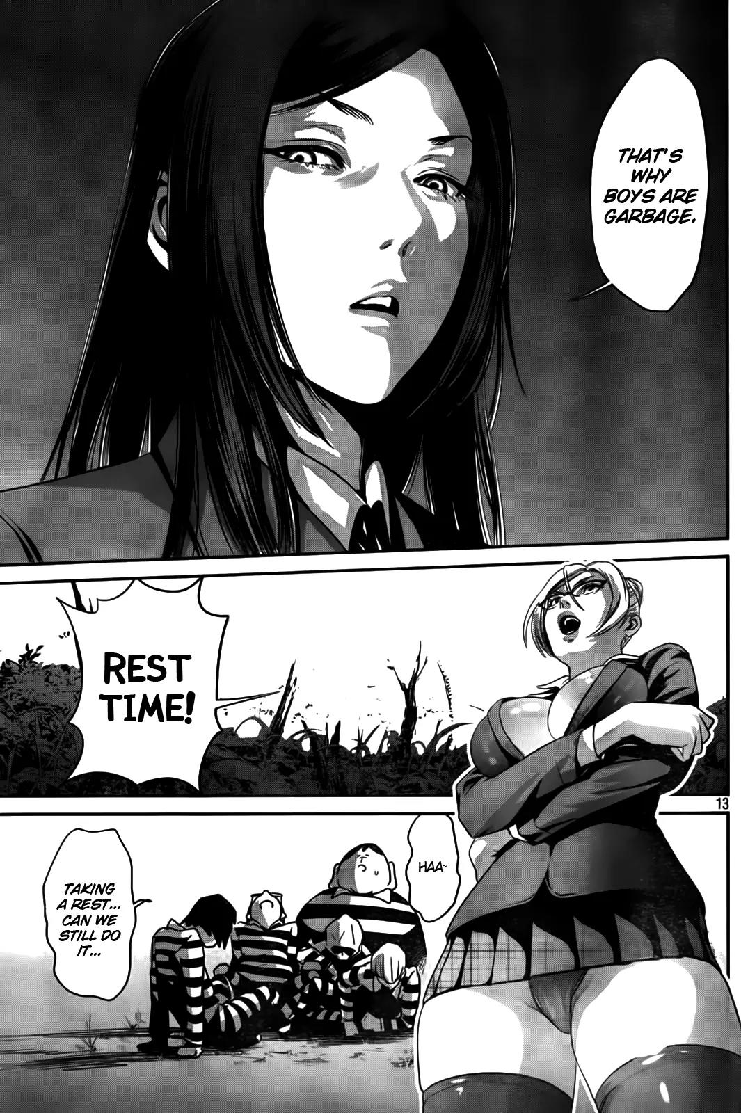 Kangoku Gakuen Chapter 7 page 13 - Chapter 7 : 5 Person of Wasteland