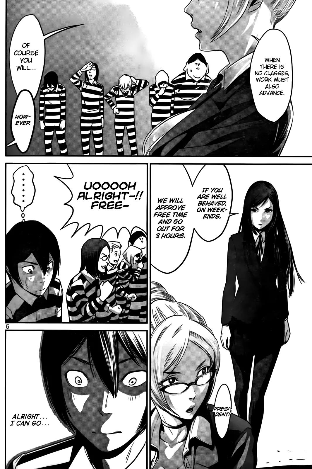 Kangoku Gakuen Chapter 7 page 6 - Chapter 7 : 5 Person of Wasteland