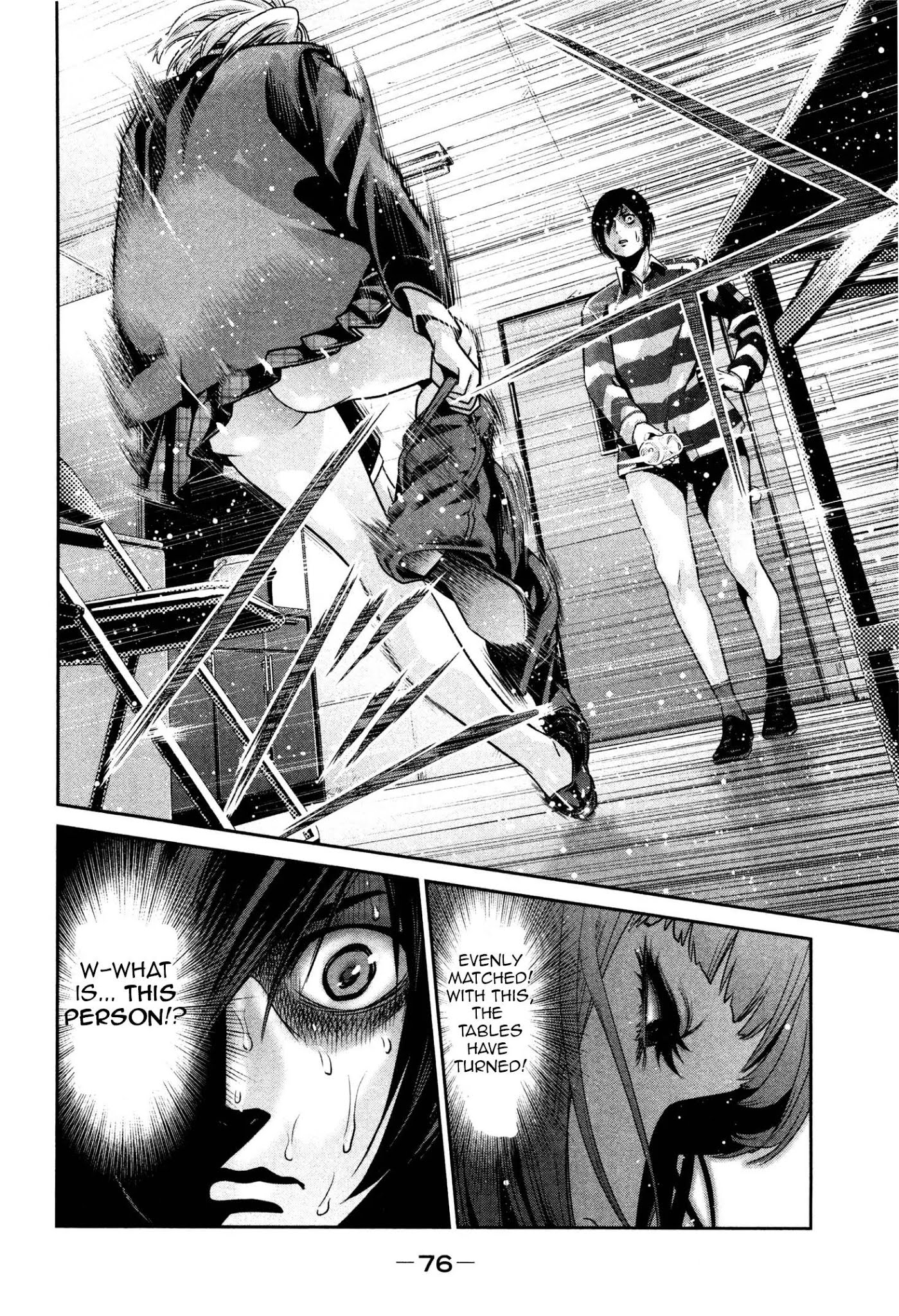 Kangoku Gakuen Chapter 72 page 18 - Chapter 72: Scissor Hands
