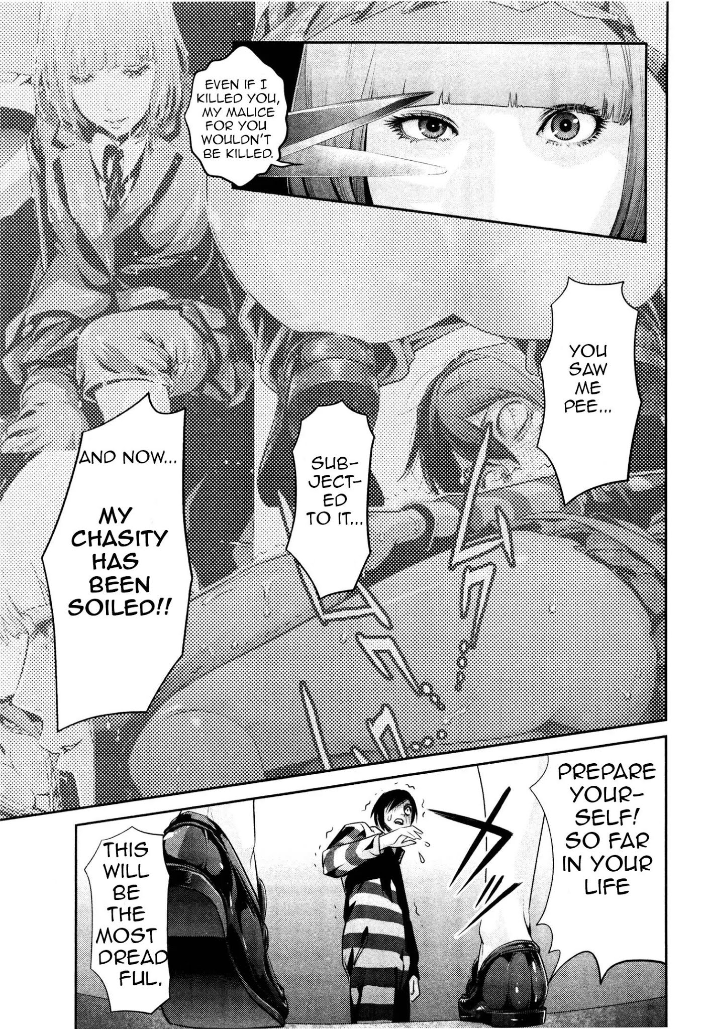 Kangoku Gakuen Chapter 72 page 3 - Chapter 72: Scissor Hands