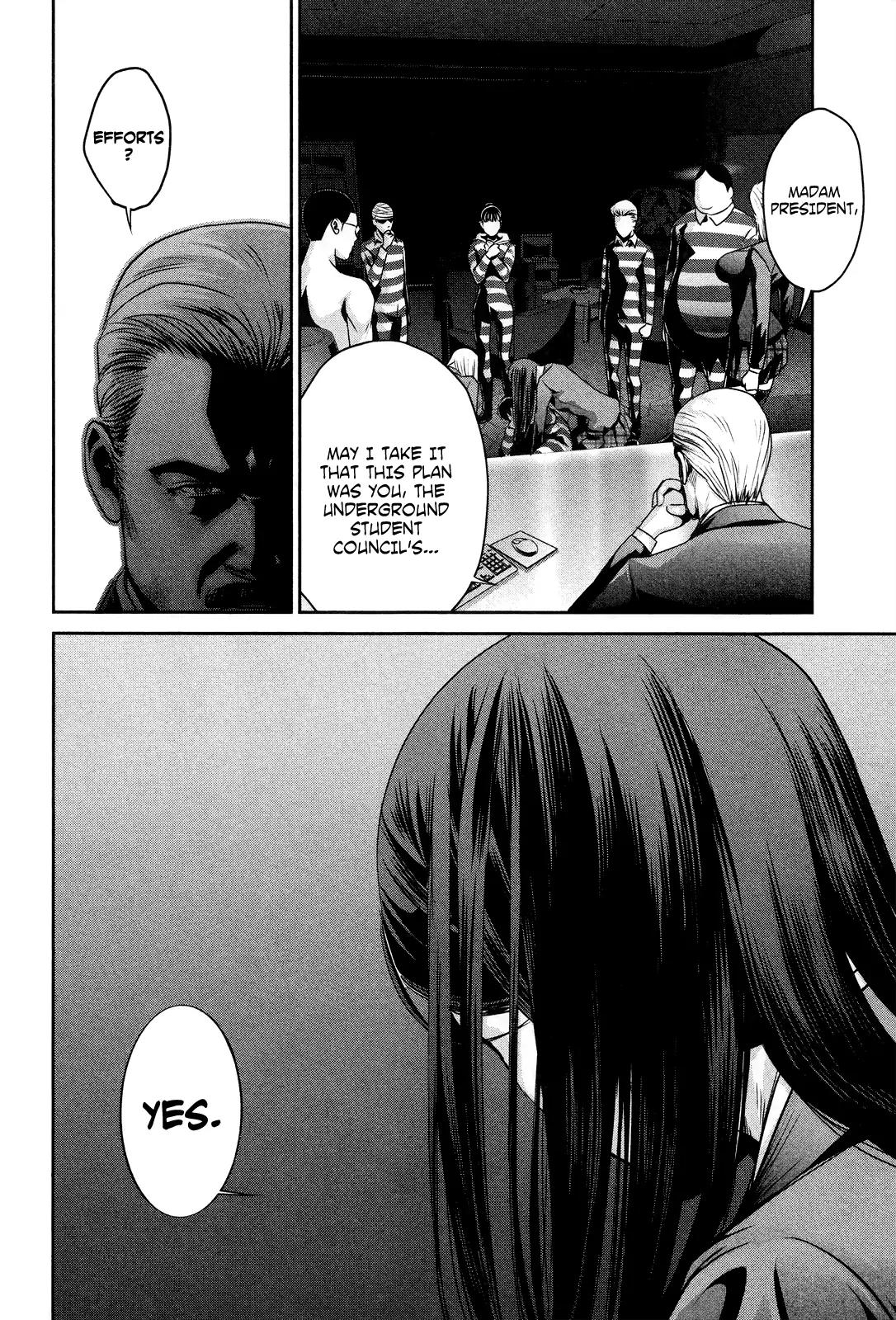 Kangoku Gakuen Chapter 81 page 13 - Chapter 81: Violence and Jailbreak