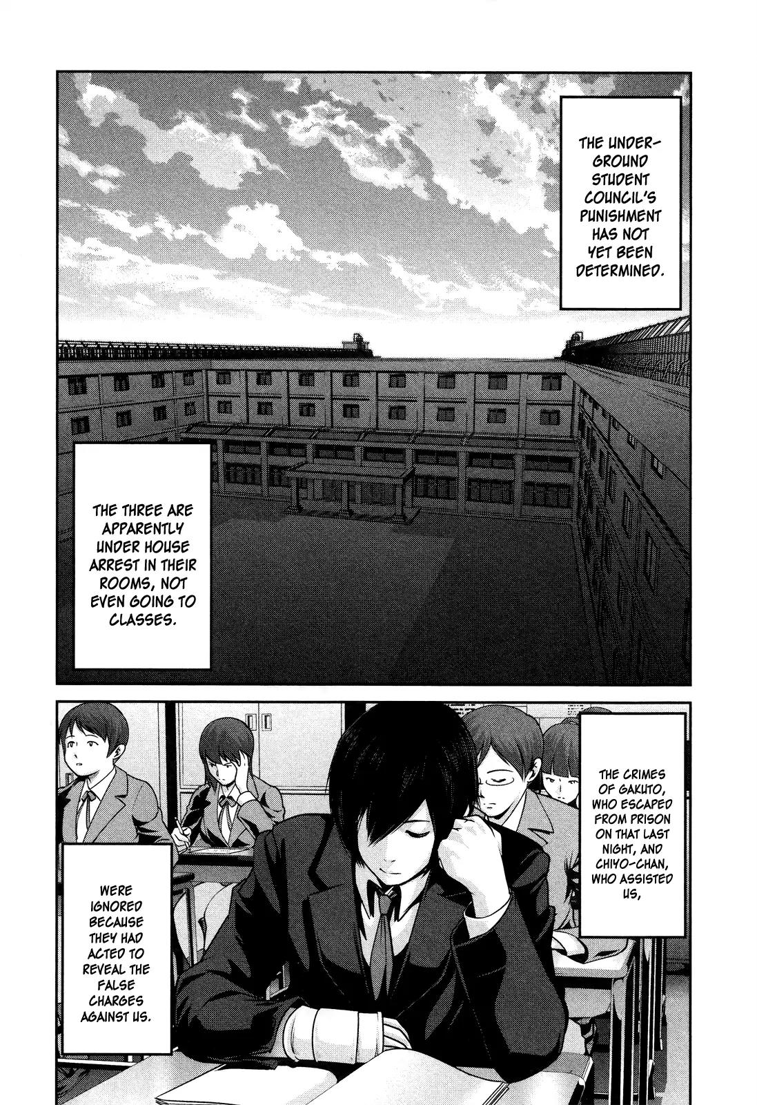 Kangoku Gakuen Chapter 82 page 3 - Chapter 82: Much Ado About Nothing in Love