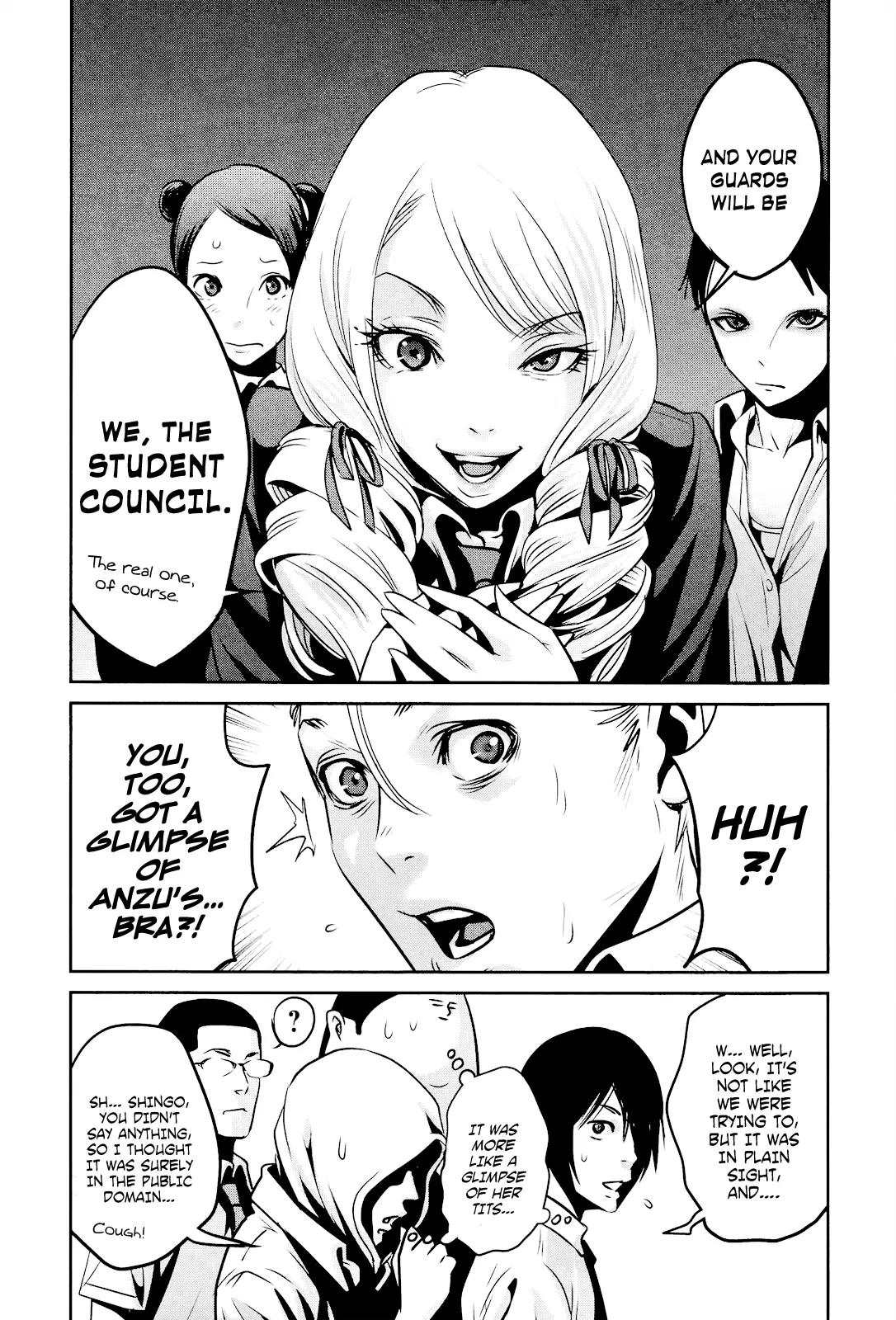 Kangoku Gakuen Chapter 89 page 18 - Chapter 89: The Prisoner's Premonition