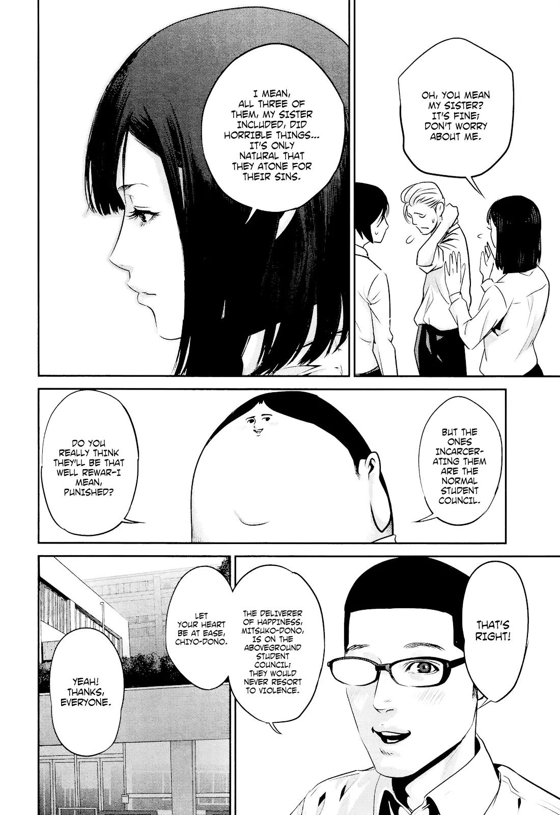 Kangoku Gakuen Chapter 89 page 7 - Chapter 89: The Prisoner's Premonition