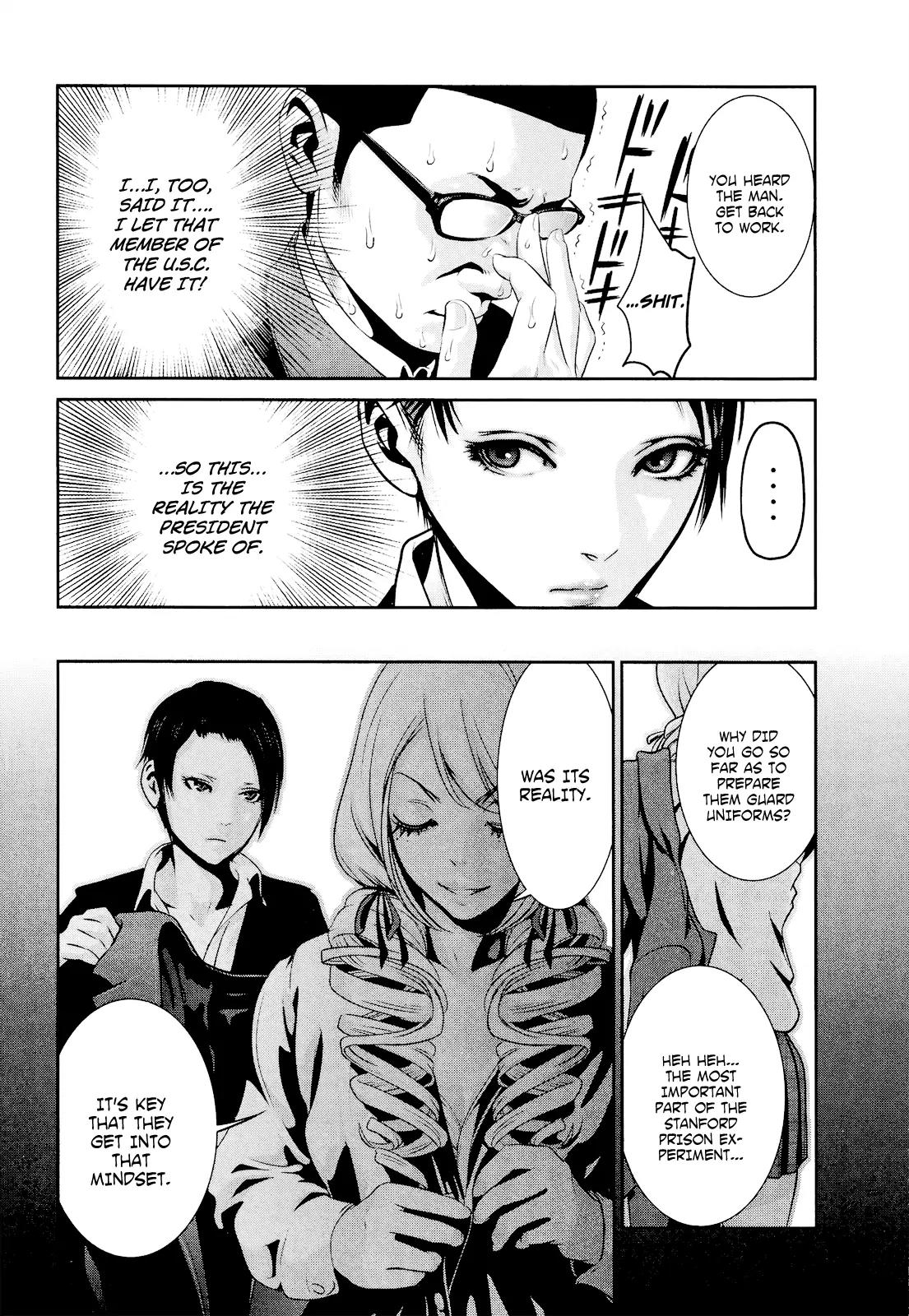 Kangoku Gakuen Chapter 93 page 15 - Chapter 93: Completely... with that Mindset