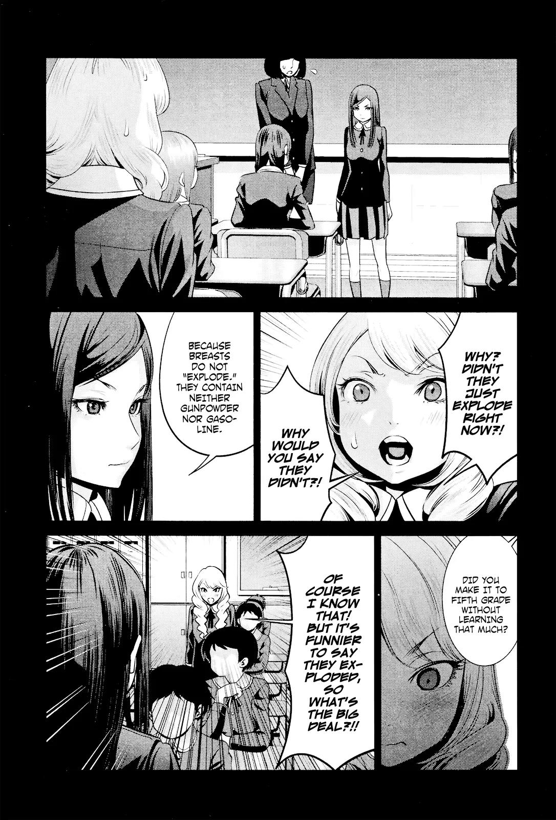 Kangoku Gakuen Chapter 96 page 12 - Chapter 96: Exploding Classroom