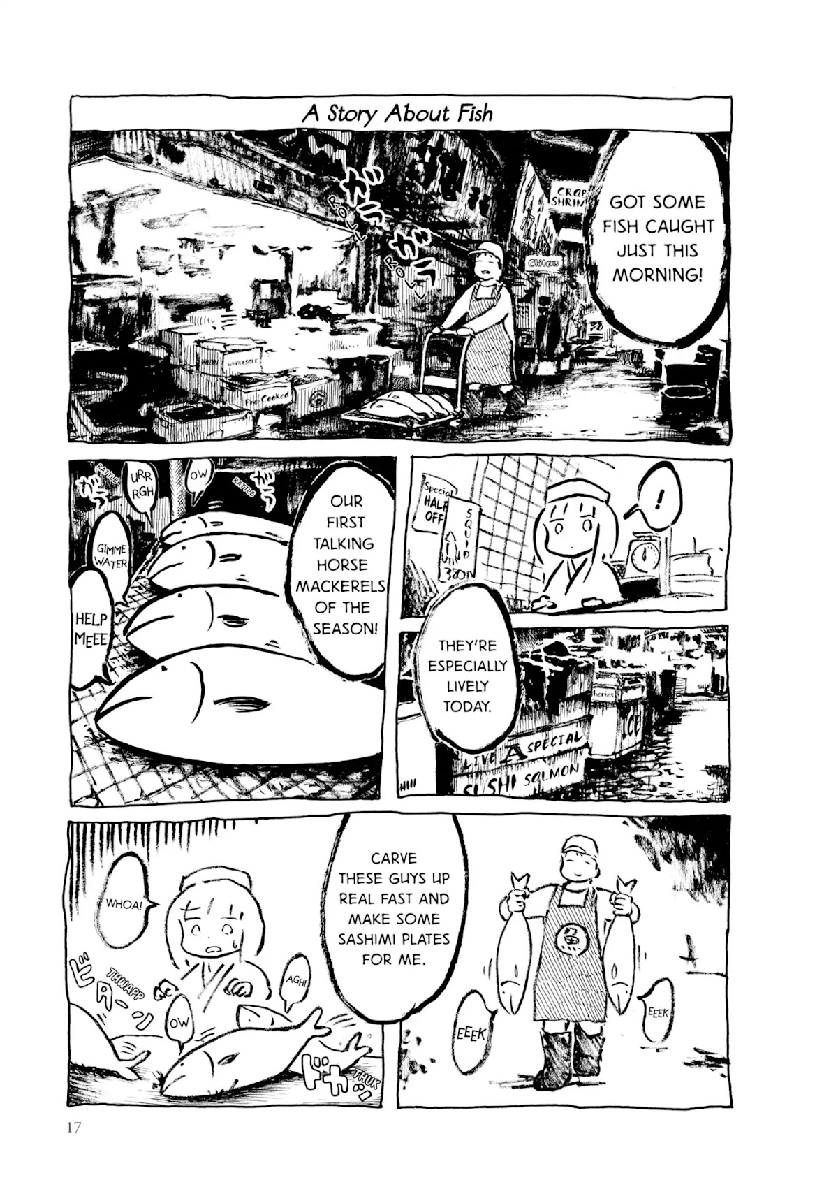 Kani ni Sasowarete Chapter 3 page 1 - Chapter 3: A Story about Fish