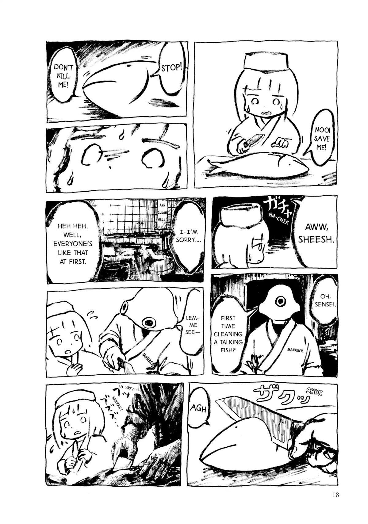 Kani ni Sasowarete Chapter 3 page 2 - Chapter 3: A Story about Fish