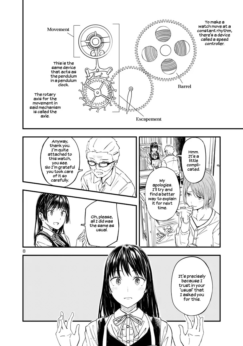 Kanmuri-san's Watch Workshop Chapter 1 page 7 - Chapter 1: Welcome!